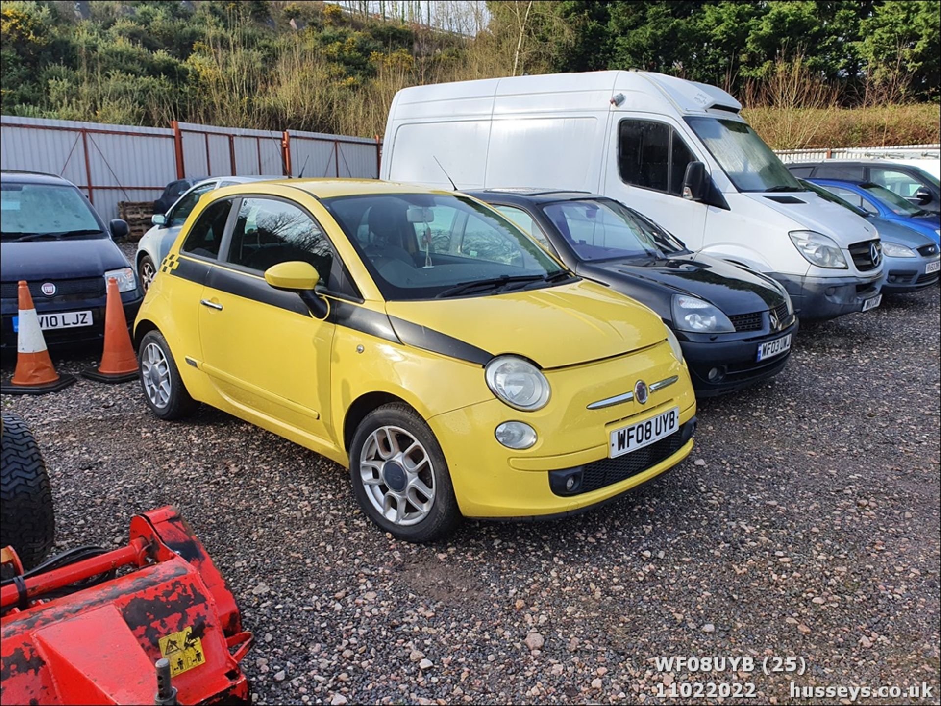 08/08 FIAT 500 SPORT RHD - 1368cc 3dr Hatchback (Yellow) - Image 25 of 26