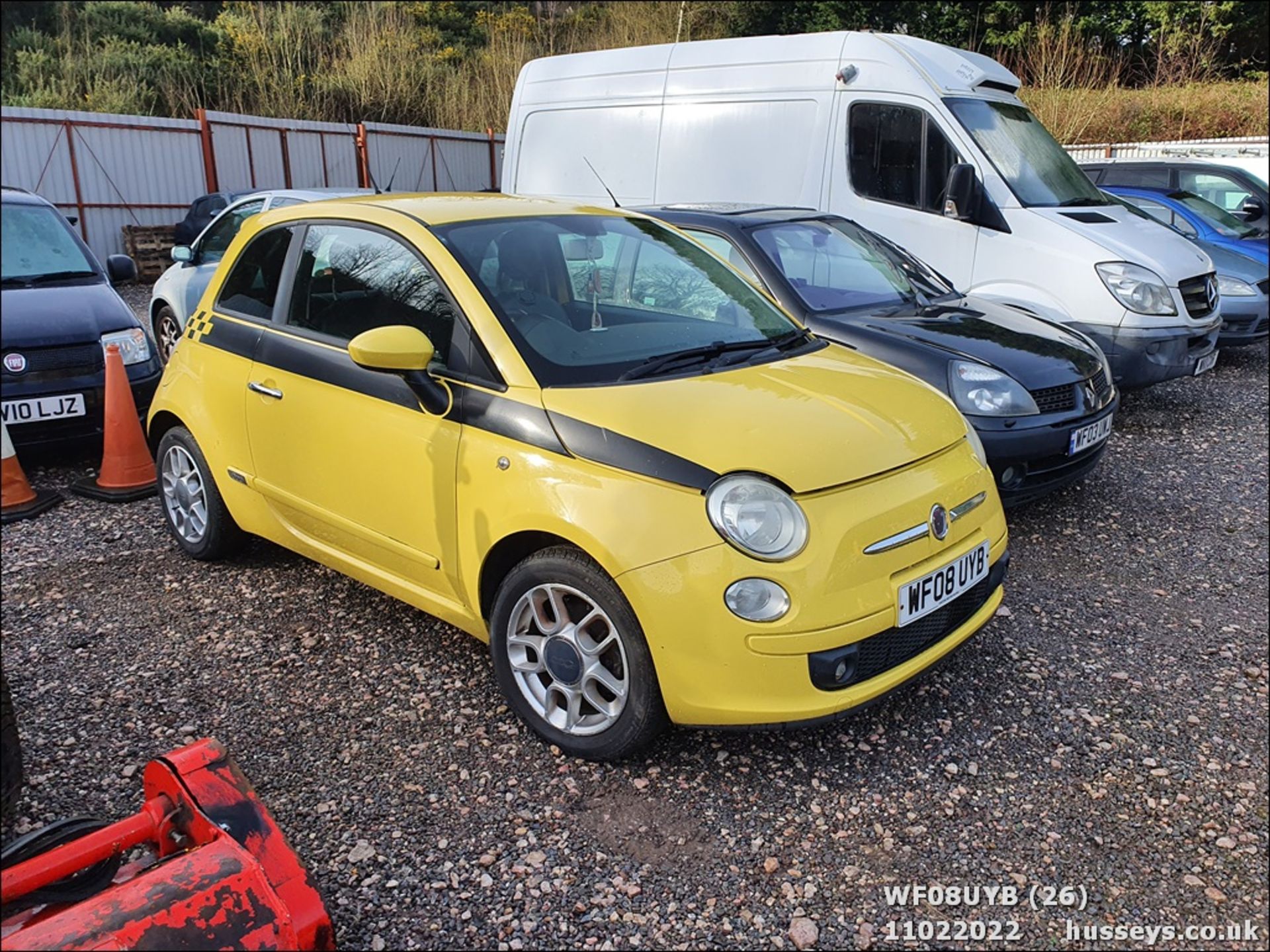 08/08 FIAT 500 SPORT RHD - 1368cc 3dr Hatchback (Yellow) - Image 26 of 26