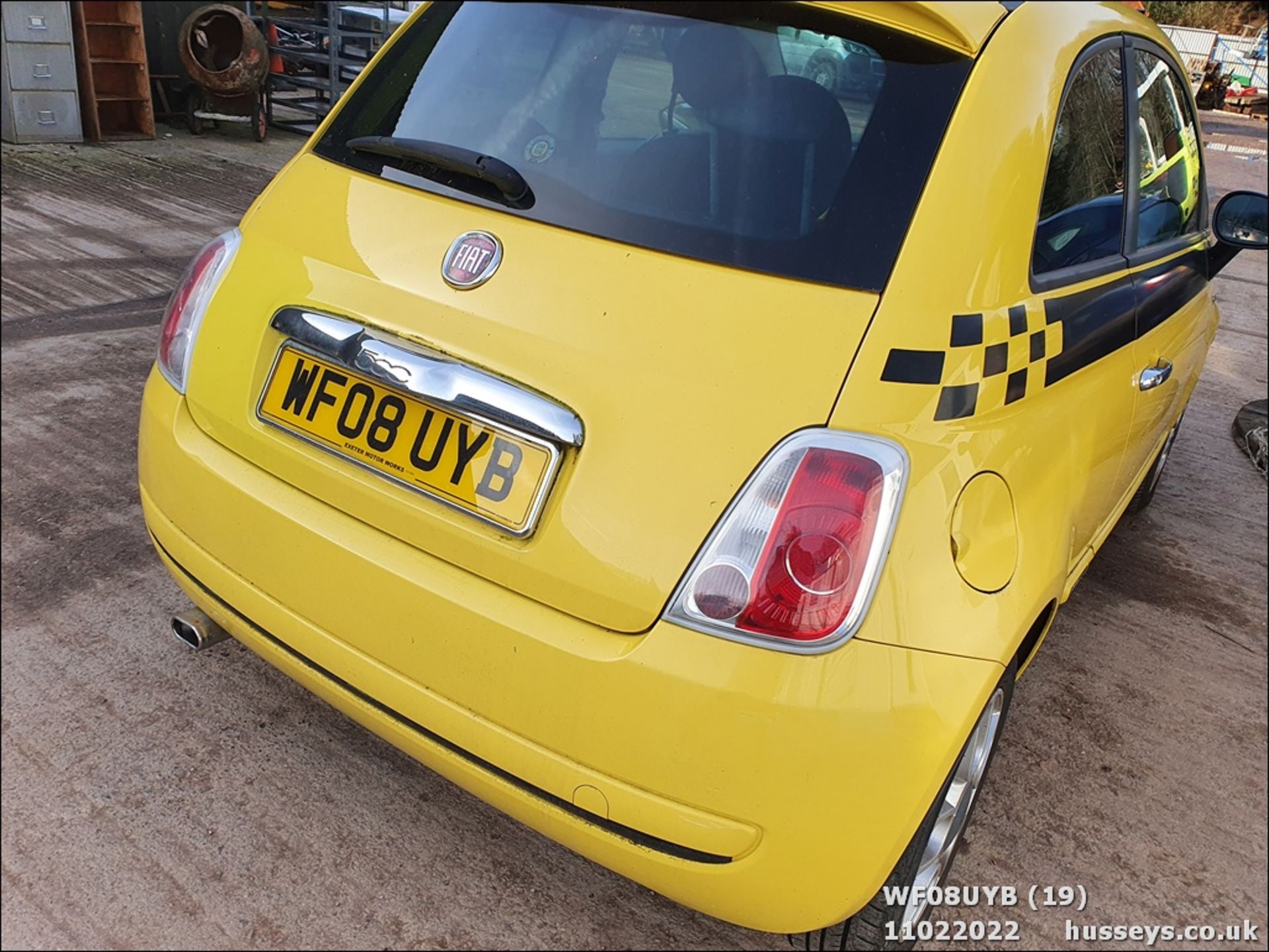 08/08 FIAT 500 SPORT RHD - 1368cc 3dr Hatchback (Yellow) - Image 19 of 26