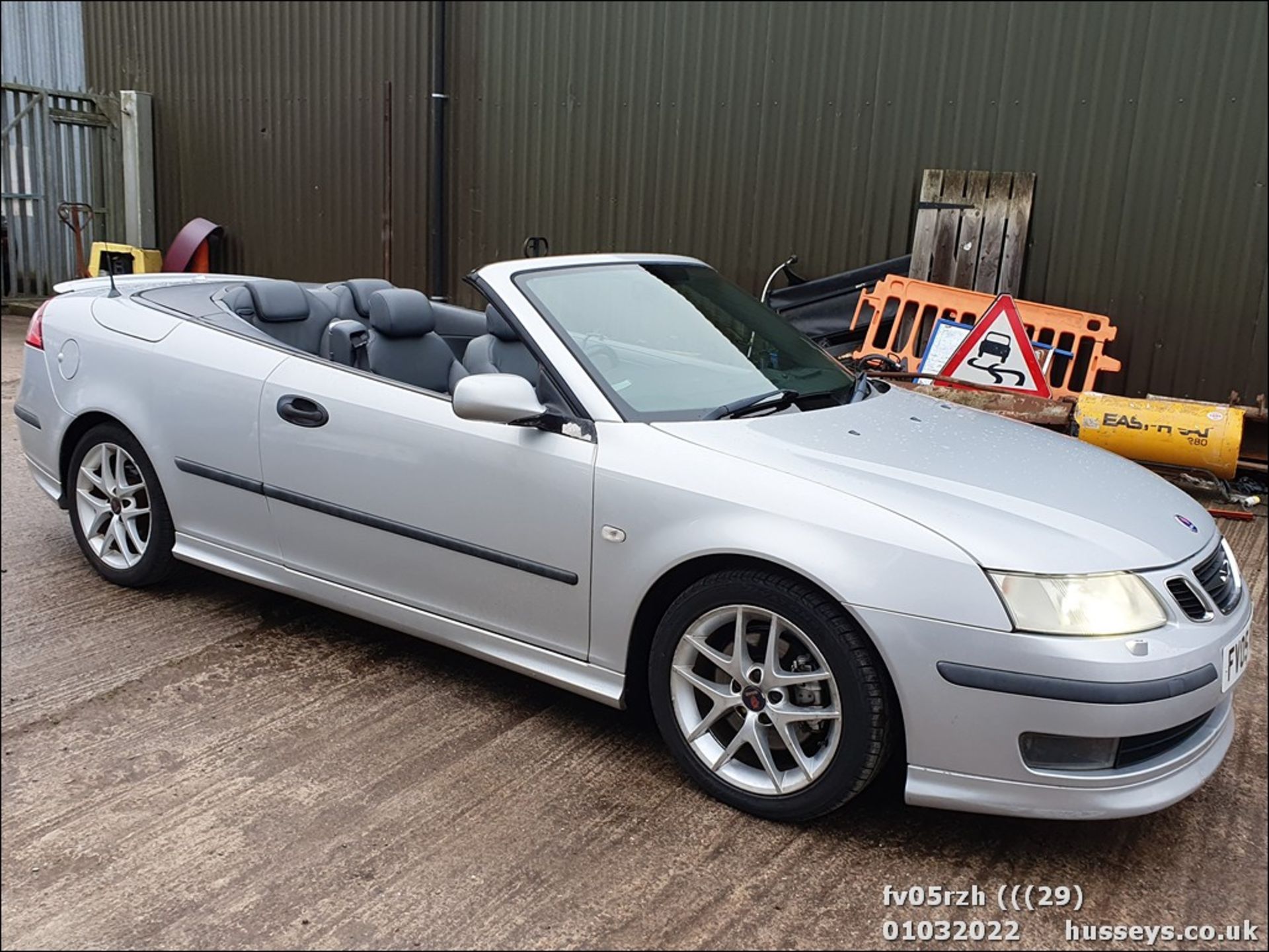 05/05 SAAB 9-3 AERO 210 BHP - 2000cc 2dr Convertible (Silver, 93k)