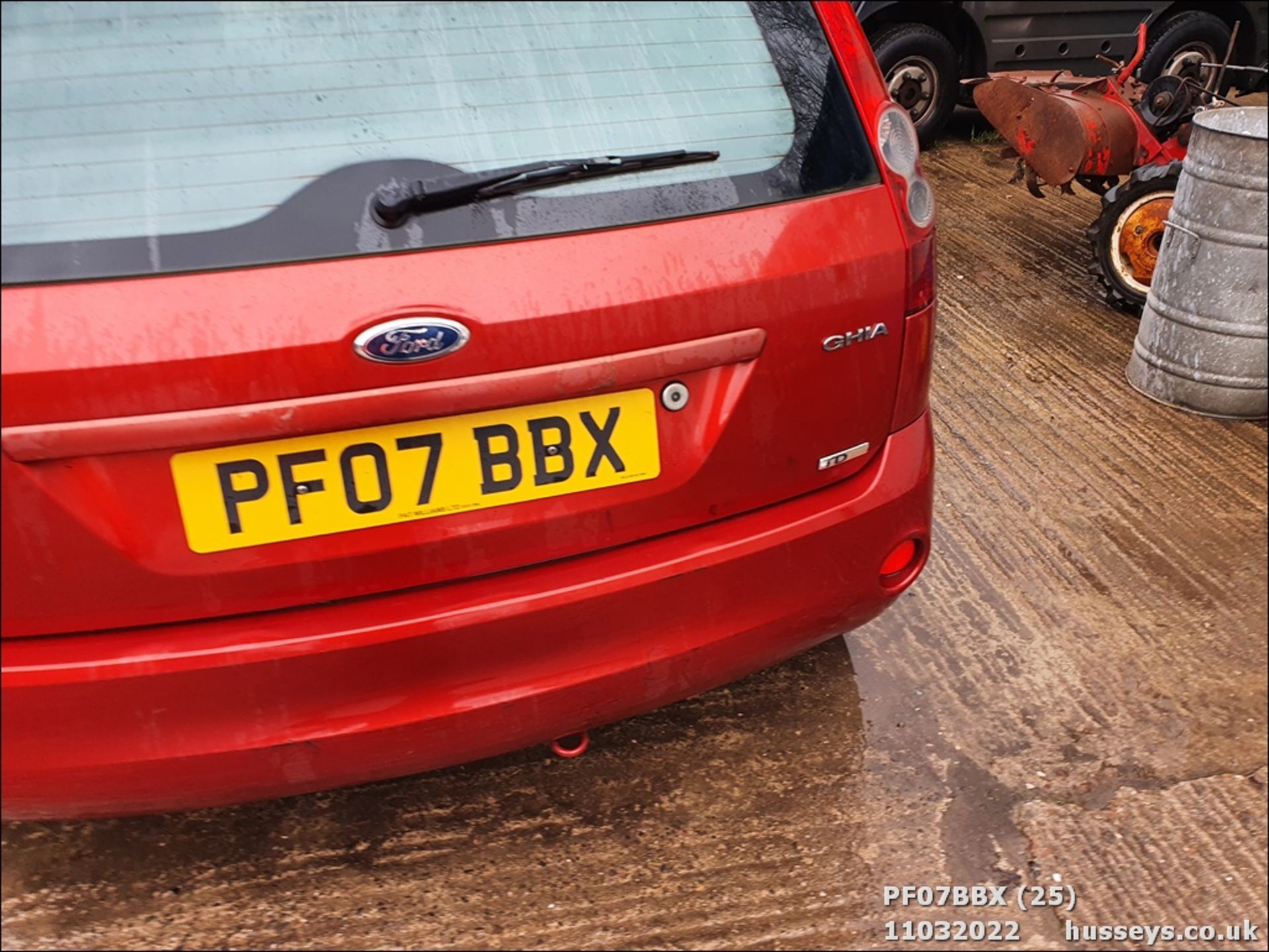 07/07 FORD FIESTA GHIA TDCI - 1399cc 5dr Hatchback (Red, 112k) - Image 25 of 37