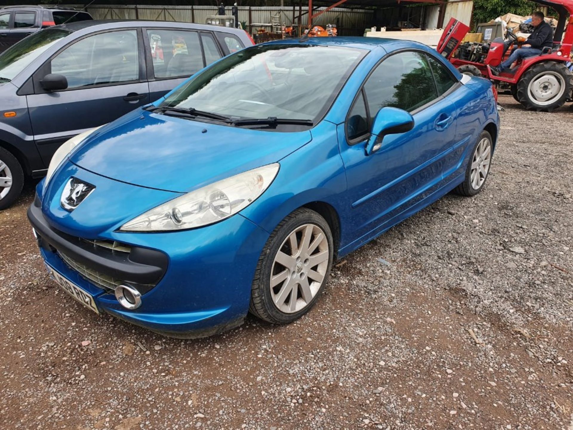 08/08 PEUGEOT 207 GT CC - 1598cc 2dr Convertible (Blue, 73k) - Image 3 of 6