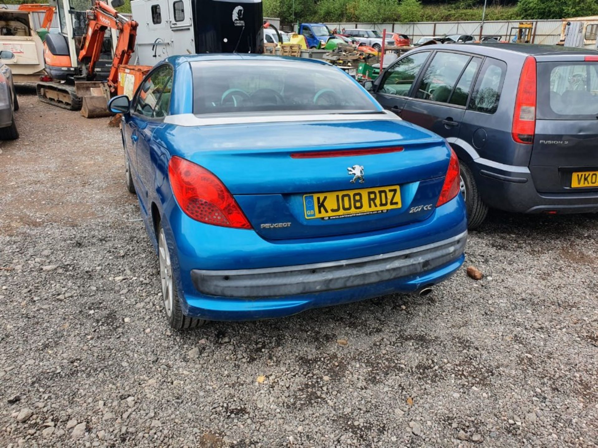 08/08 PEUGEOT 207 GT CC - 1598cc 2dr Convertible (Blue, 73k) - Image 4 of 6