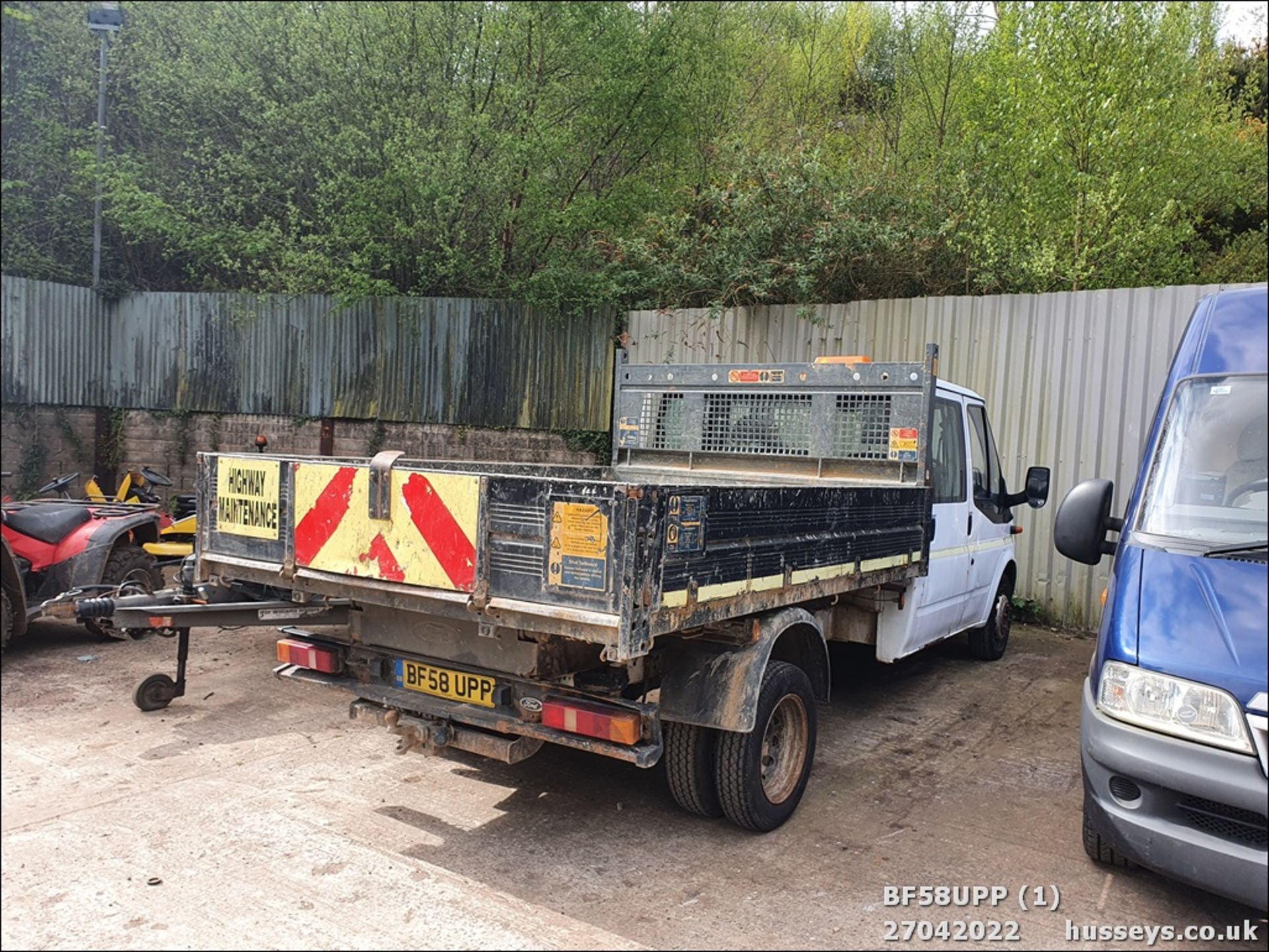 08/58 FORD TRANSIT 115 T350L D/C RWD - 2402cc Tipper (White) - Image 2 of 16