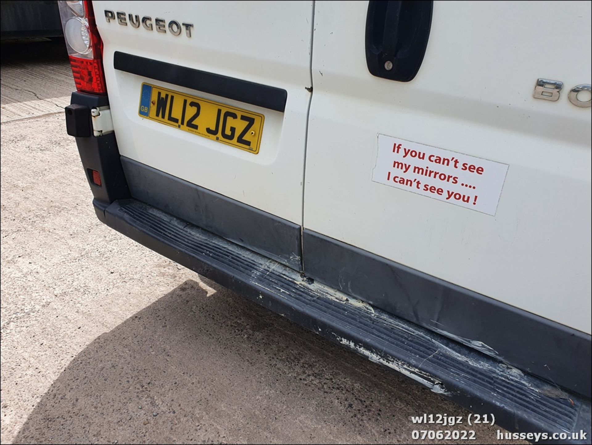 12/12 PEUGEOT BOXER 333 L1H1 HDI - 2198cc 2dr Van (White, 130k) - Image 21 of 34