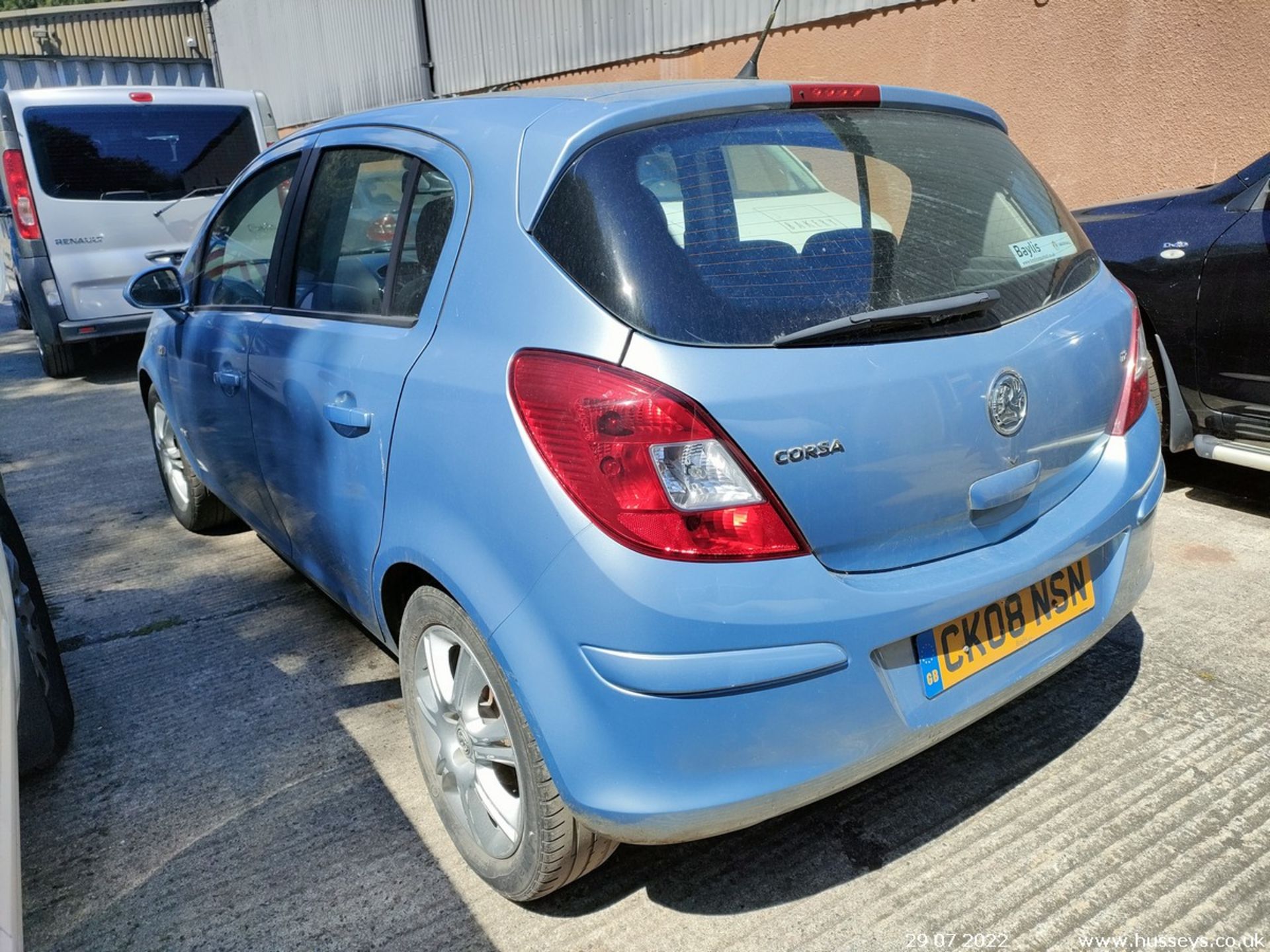 08/08 VAUXHALL CORSA DESIGN - 1229cc 5dr Hatchback (Blue) - Image 8 of 23