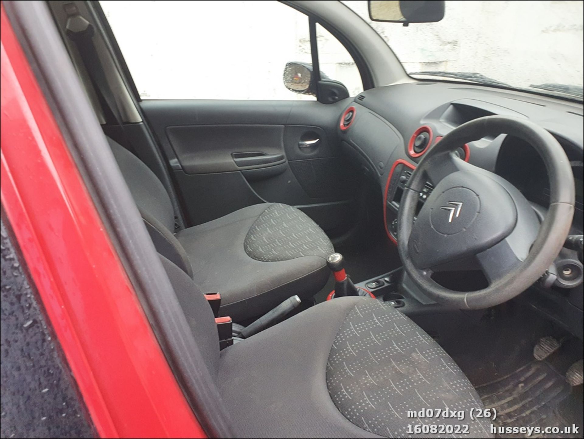 07/07 CITROEN C3 AIRPLAY+ - 1124cc 5dr Hatchback (Red, 99k) - Image 26 of 30
