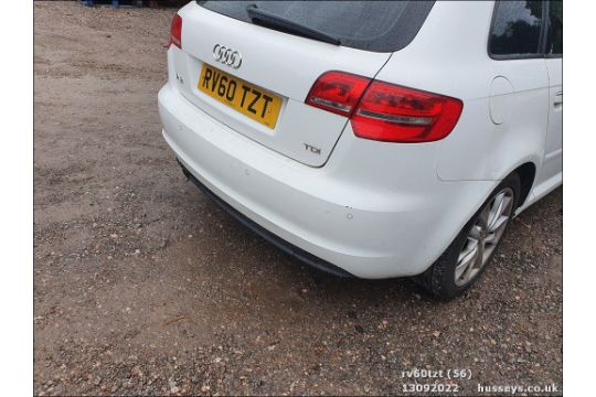 10/60 AUDI A3 SPORT 138 TDI - 1968cc 5dr Hatchback (White, 139k) - Image 56 of 57