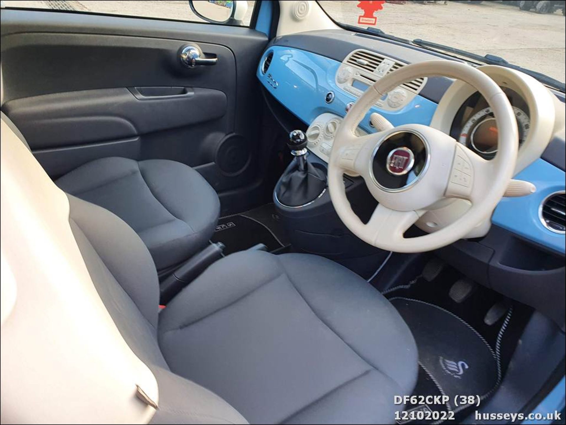 12/62 FIAT 500 LOUNGE RHD - 1242cc 3dr Hatchback (Blue, 62k) - Image 38 of 42