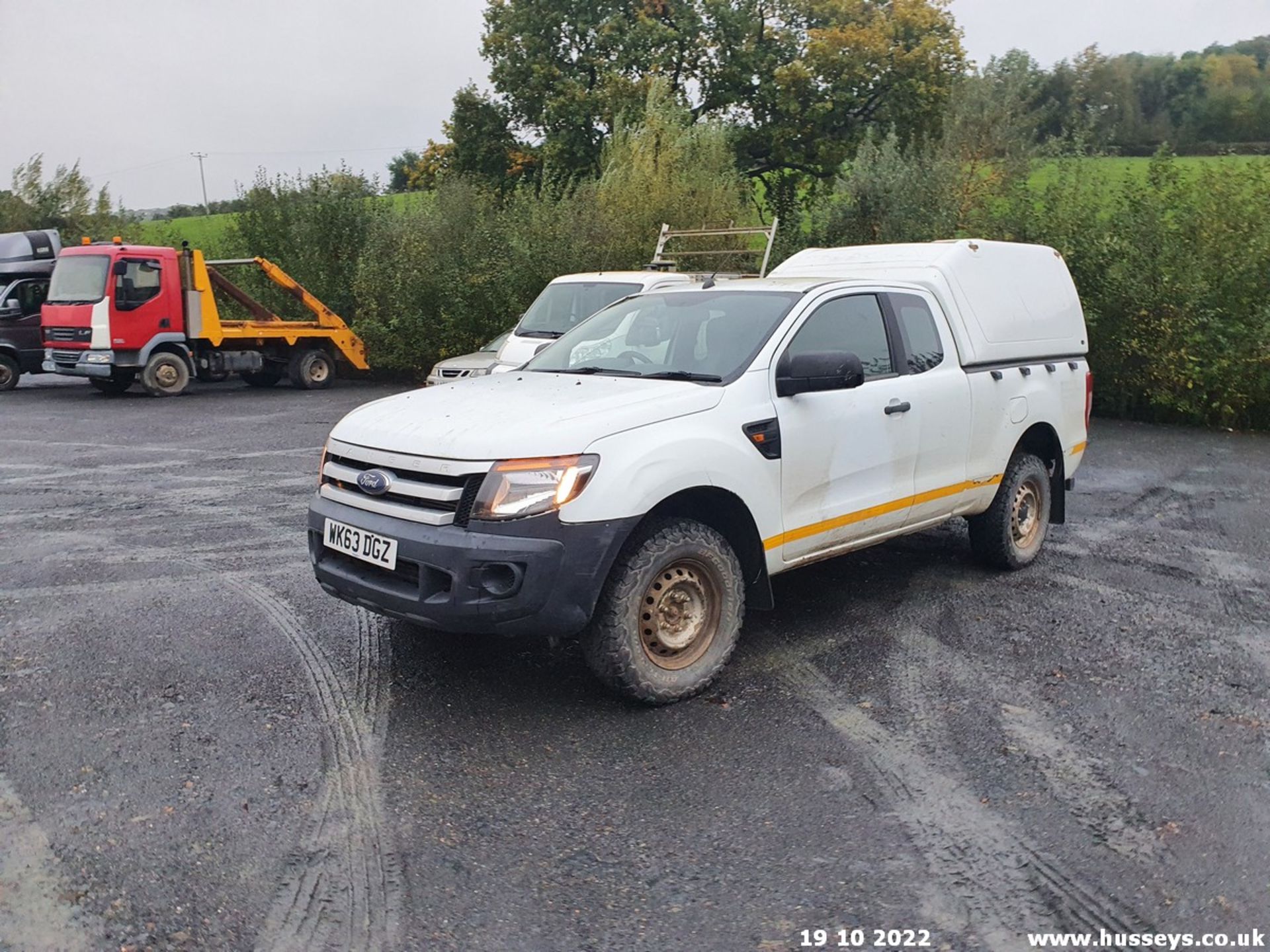 13/63 FORD RANGER XL 4X4 TDCI - 2198cc 3dr Pickup (White, 162k) - Image 9 of 46