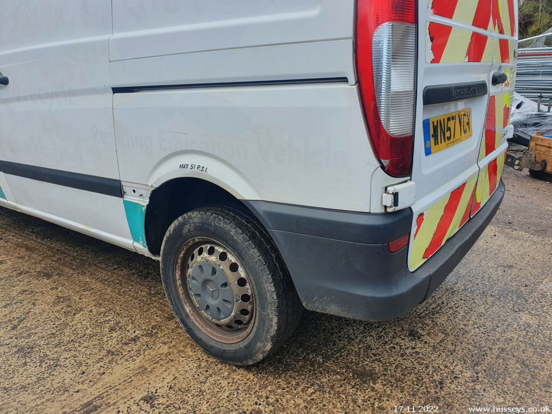 07/57 MERCEDES VITO 115 CDI COMPACT - 2148cc Van (White, 95k) - Image 16 of 27