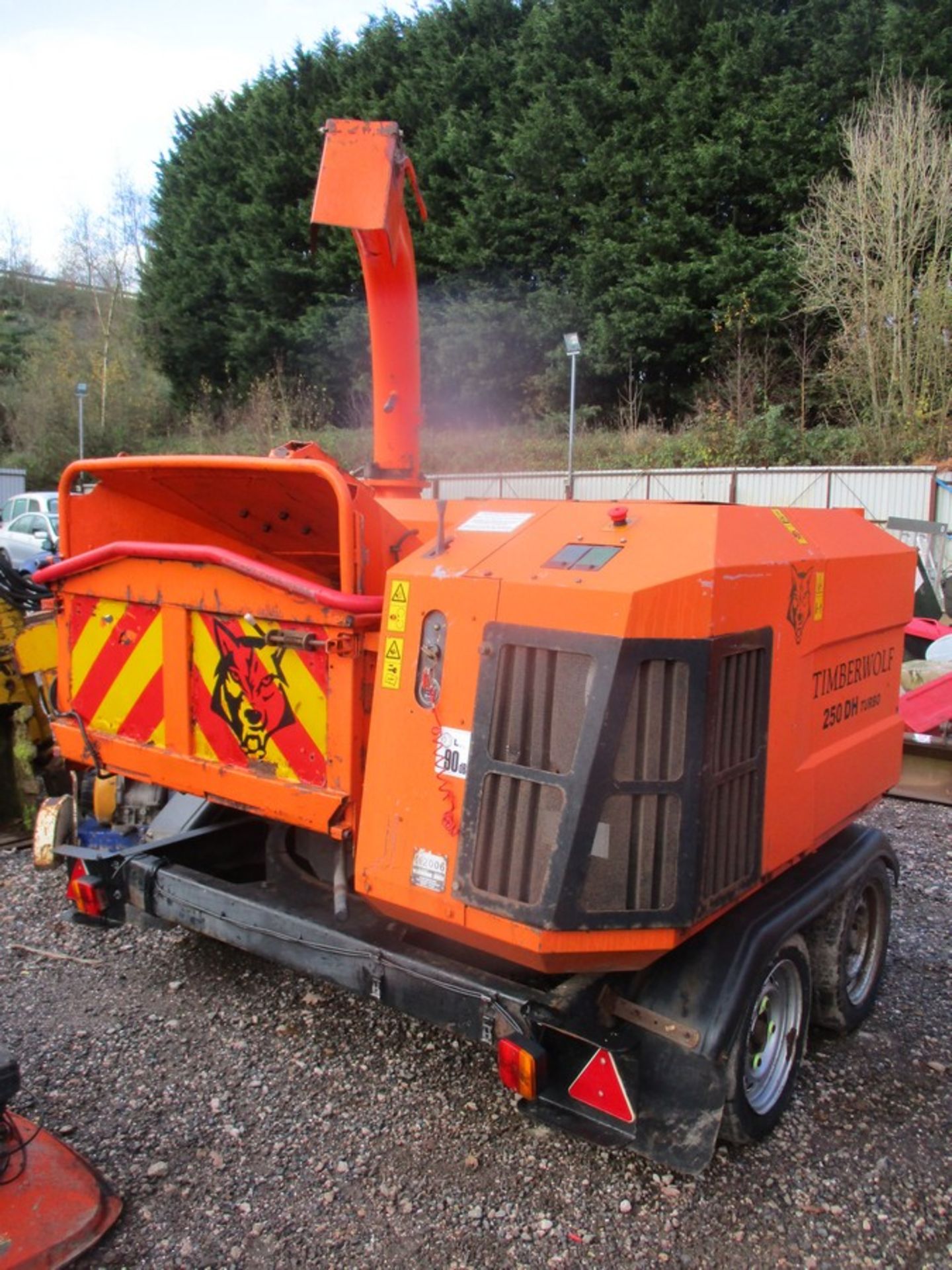 TIMBERWOLF 250DH TURBO CHIPPER 1577HRS - KUBOTA ENGINE - RUNS & CHIPS - Image 5 of 7