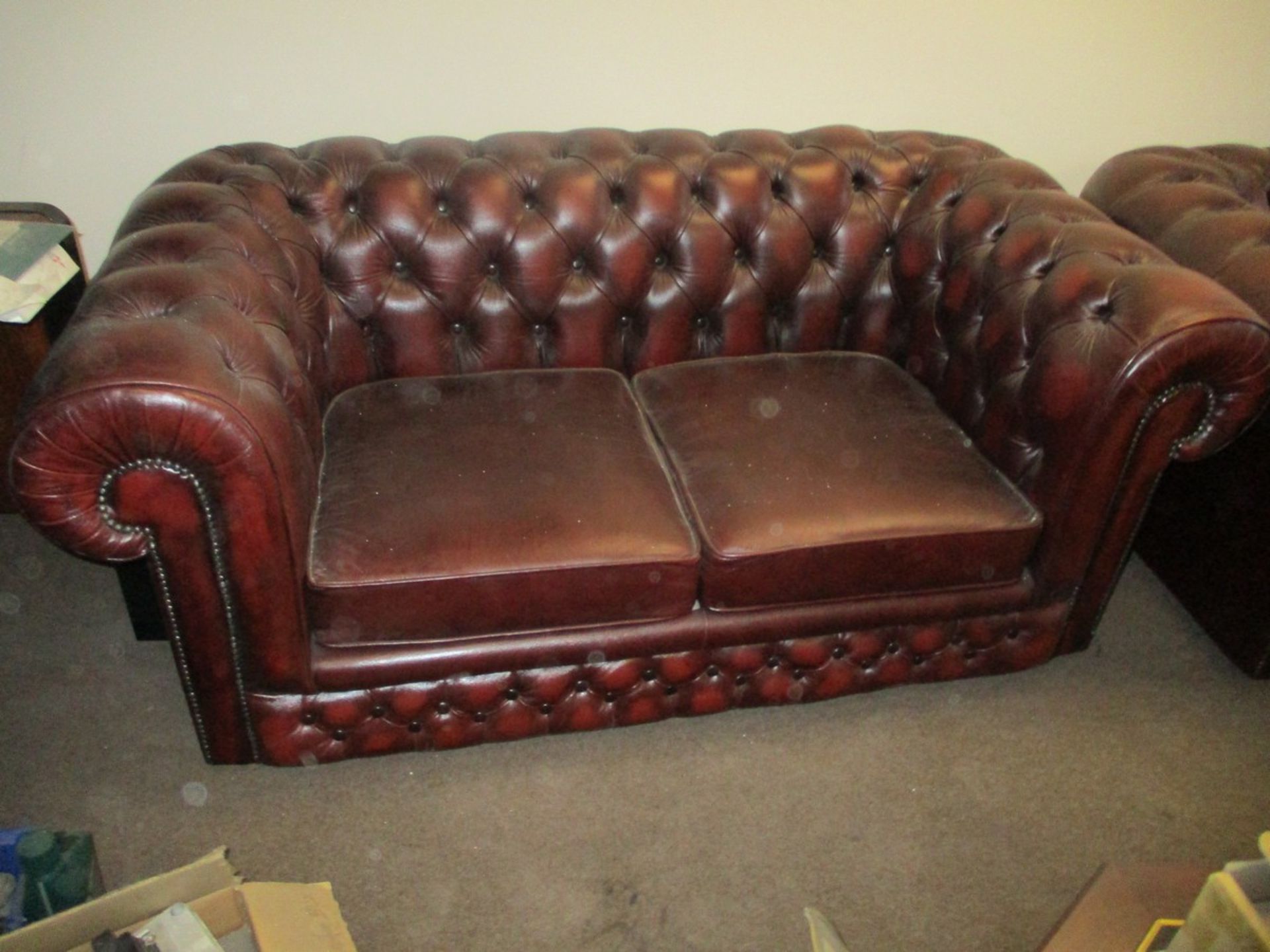 2X 2 SEATER LEATHER SOFAS