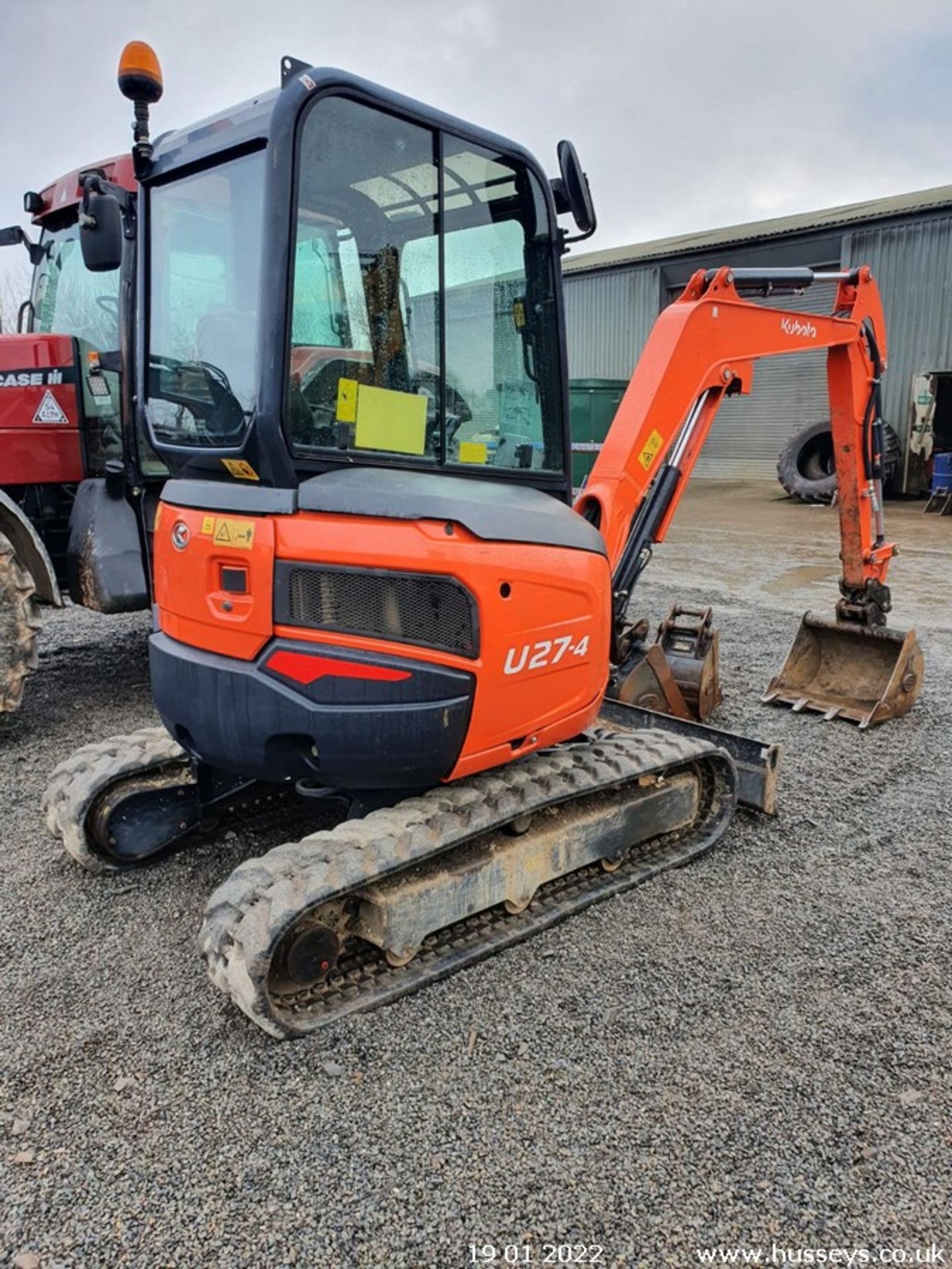 KUBOTA U27-4 DIGGER C.W 3 BUCKETS 2016 1725HRS RDD (COLLECT FROM WINKLEIGH) - Image 2 of 6