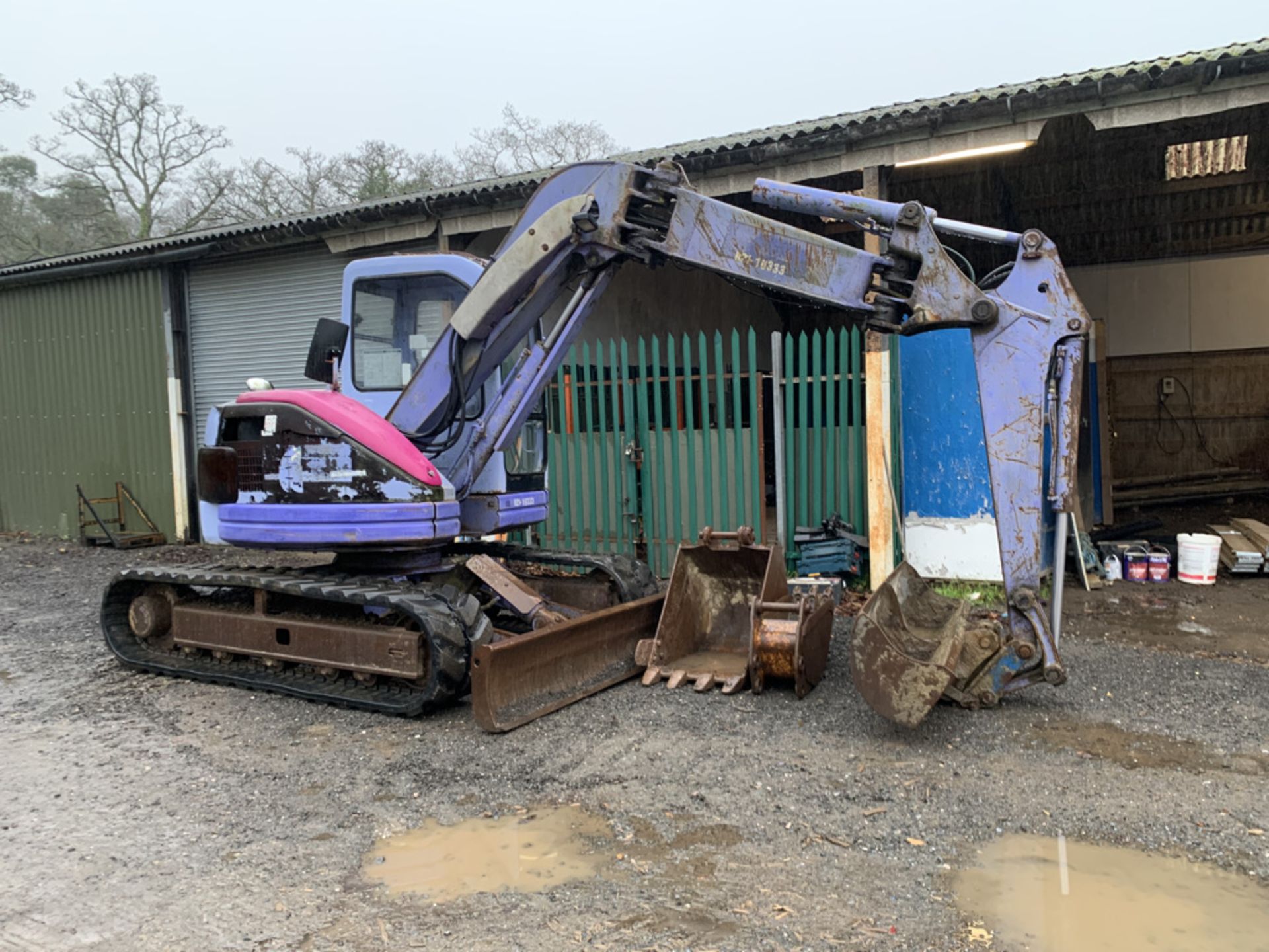 KOMATSU PC75UU EXCAVATOR. TRENCHING BKT: 300mm, DIGGING BKT: 650mm, GRADING BKT: 1800mm - Image 3 of 3