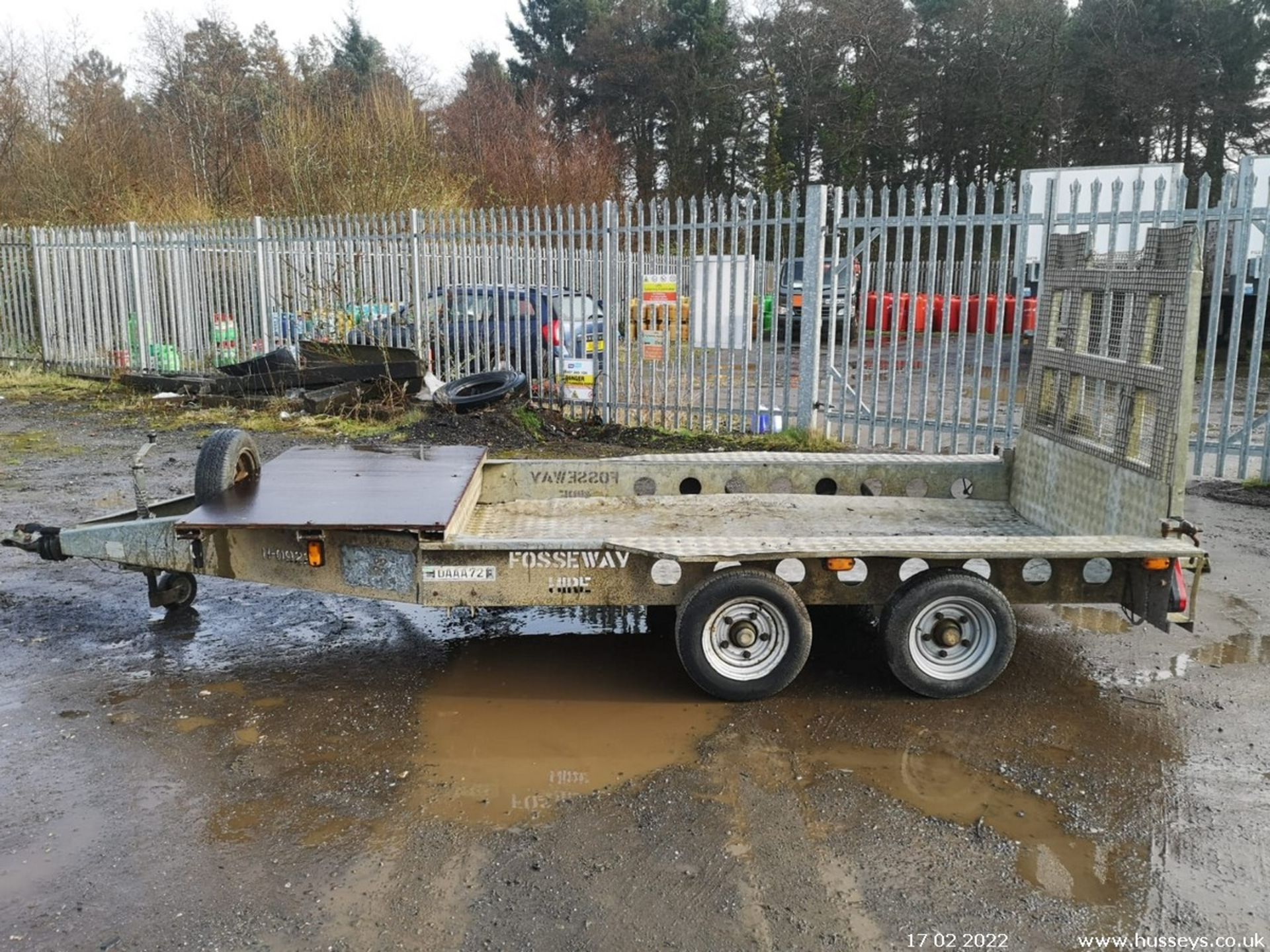 10X5 PLANT TRAILER 3.5 TON, ALLOY FLOOR, SPARE WHEEL