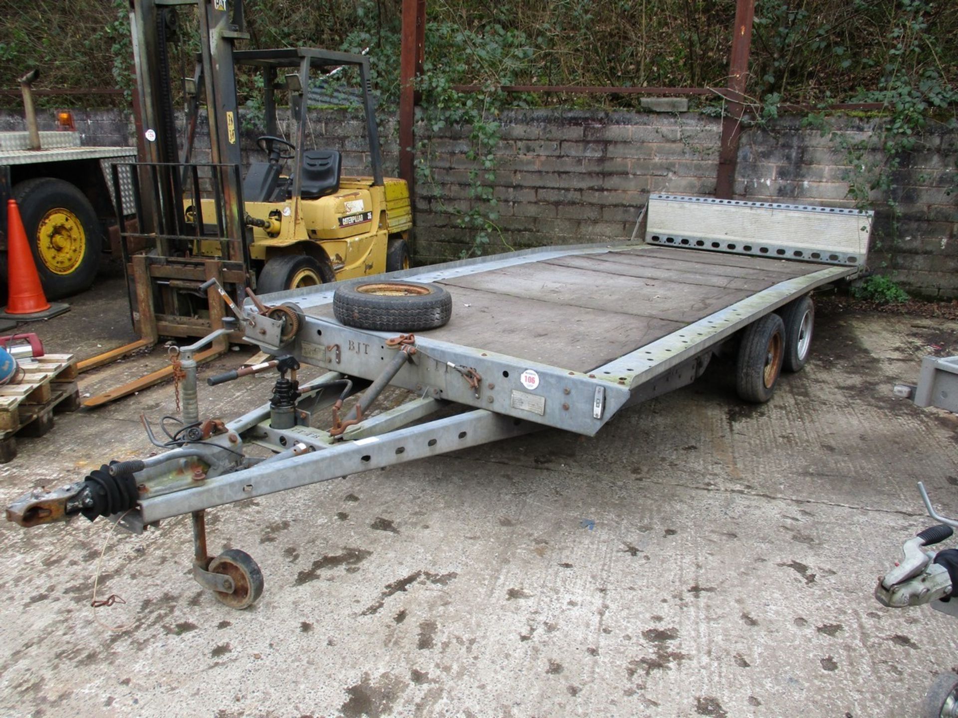 BRIAN JAMES TILT BED CAR TRANSPORTER TRAILER C.W WINCH - Image 2 of 2