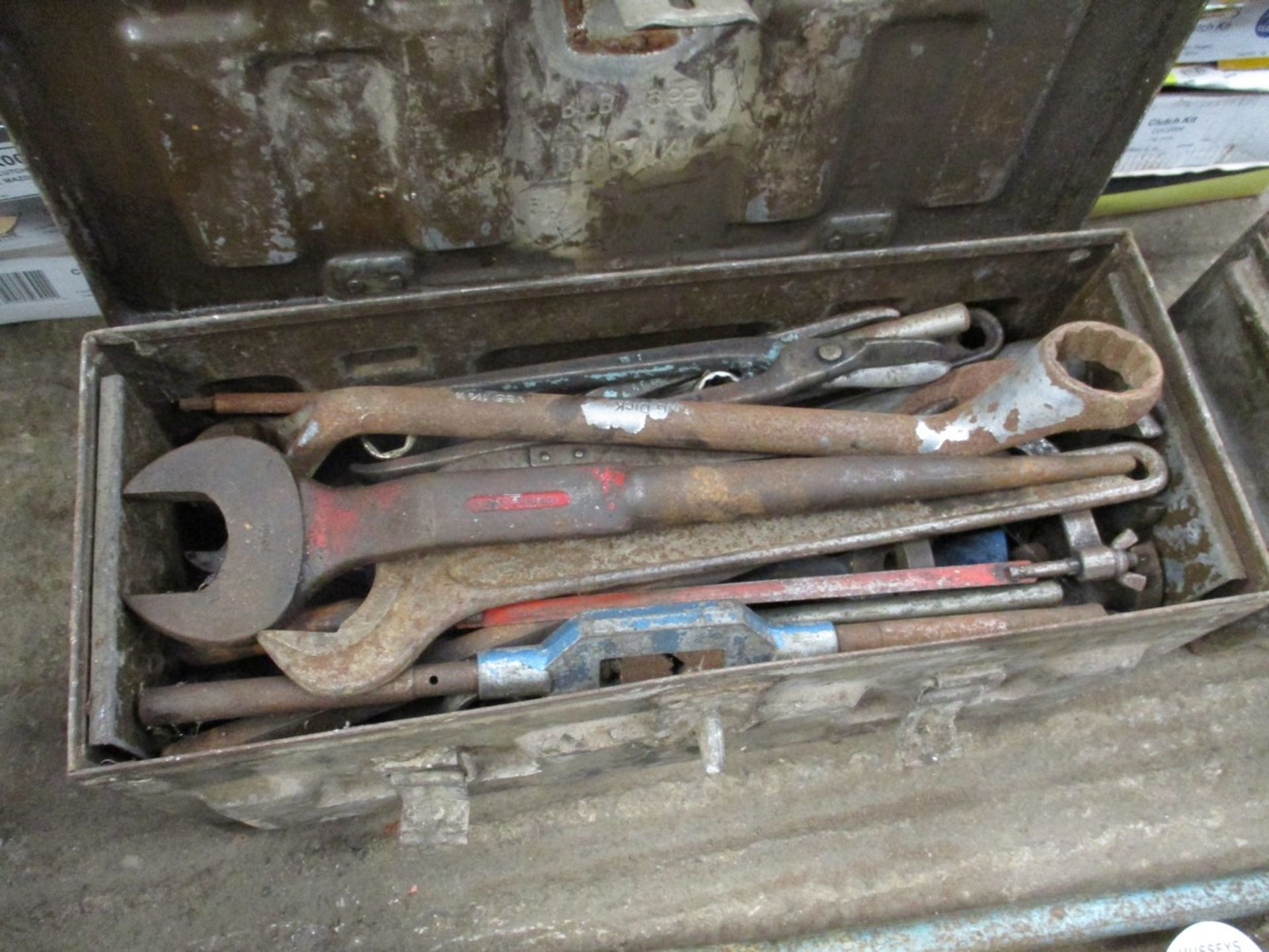 AMMO BOX FULL OF SPANNERS & TOOLS - Image 2 of 2