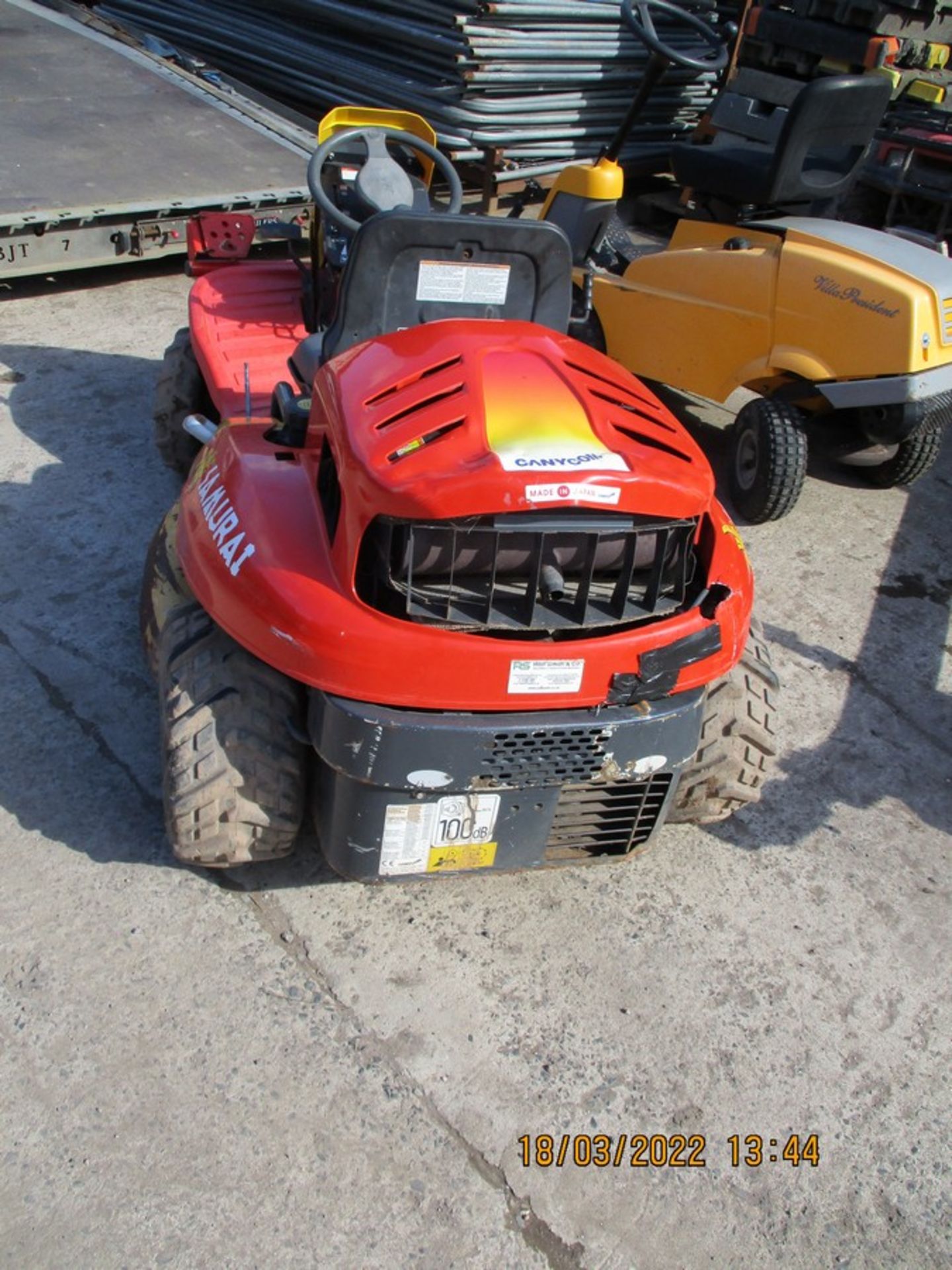 SAMURAI BRUSHCUTTER RIDE ON MOWER SHOWING 1105HRS - Image 2 of 4