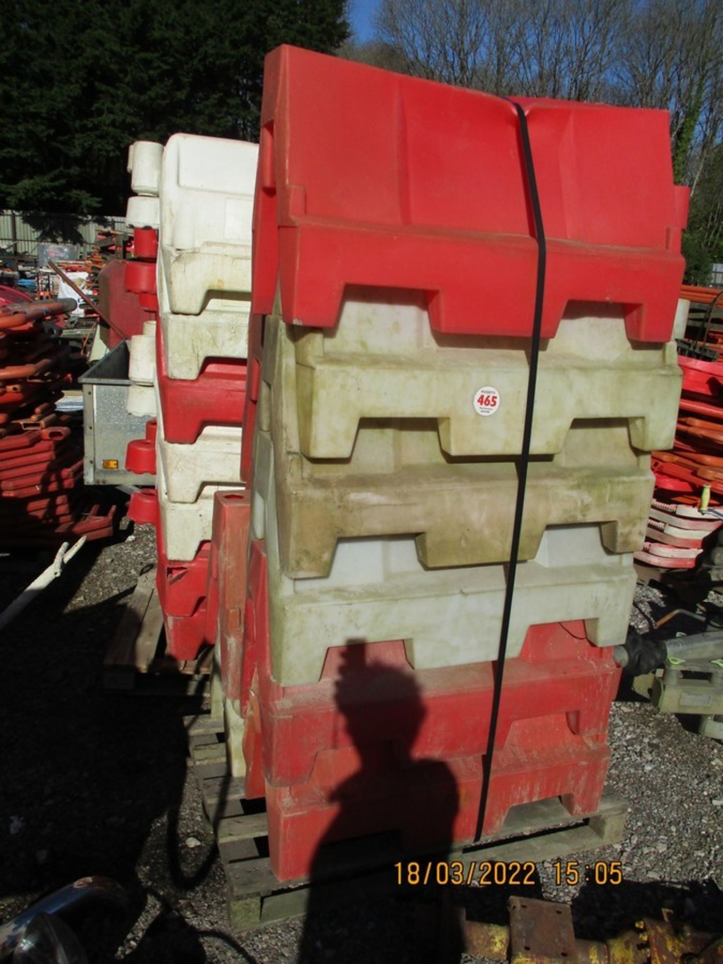 2 PALLETS OF BARRIERS
