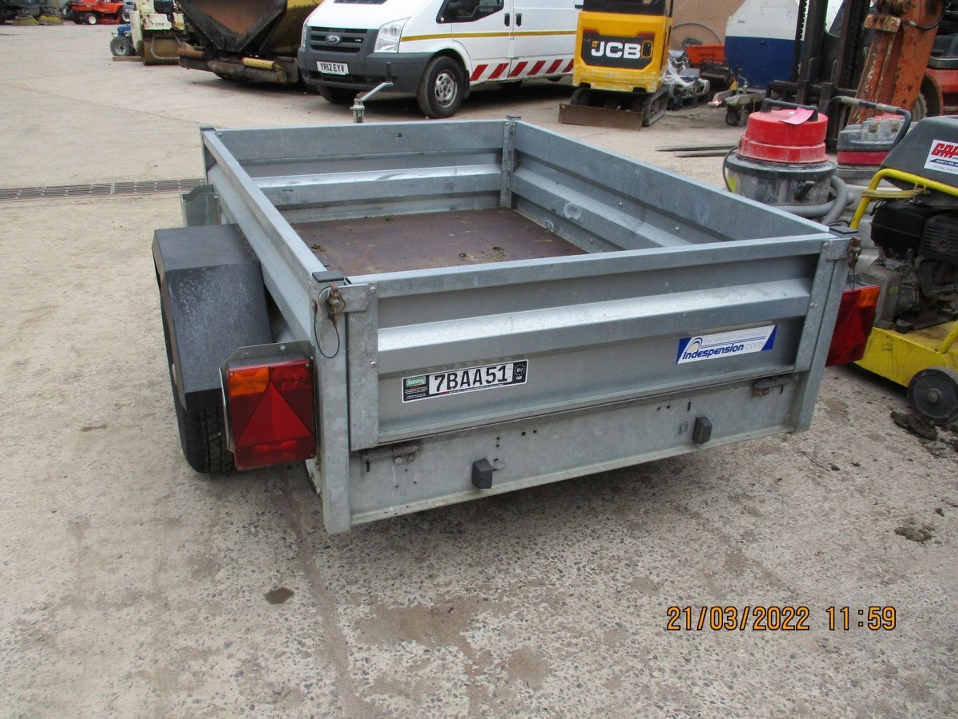 INDESPENSION SINGLE AXLE TRAILER - Image 2 of 3