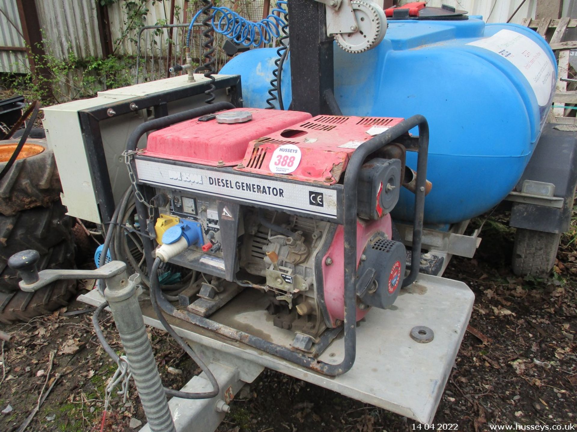 DUST SUPPRESSION TANK C.W DIESEL GENERATOR - Image 2 of 4