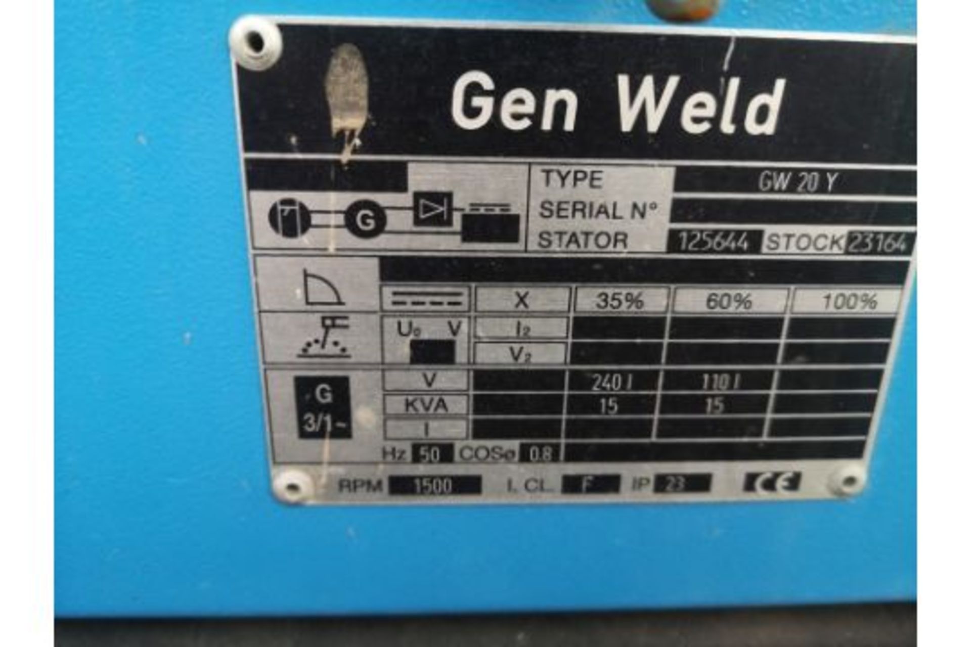 GENWELD (YANMAR ENGINE, 20KVA DIESEL GENERATOR) - Image 6 of 6