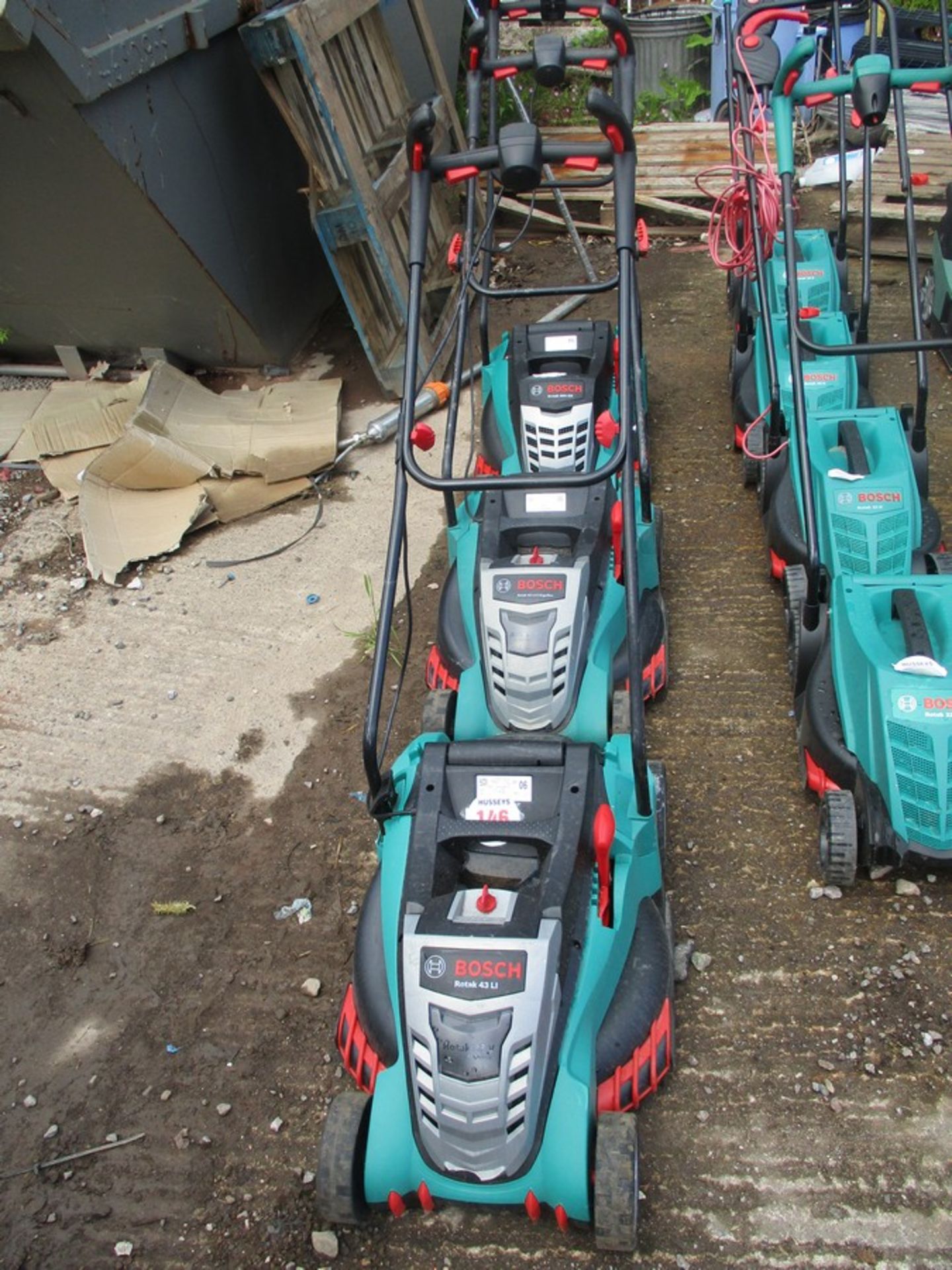 3 ELECTRIC BOSCH MOWERS