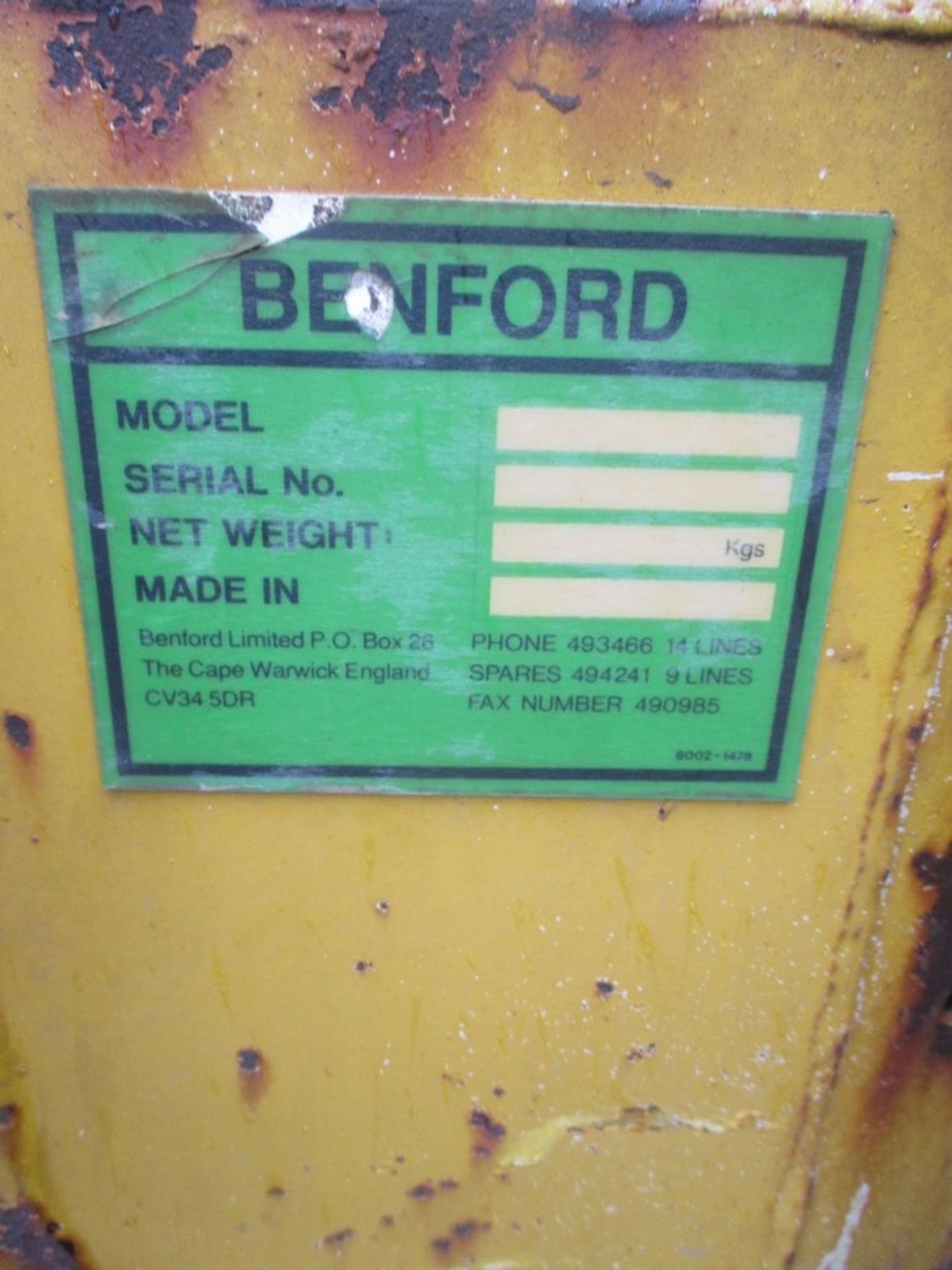 BENFORD 2 TON DUMPER - Image 5 of 5