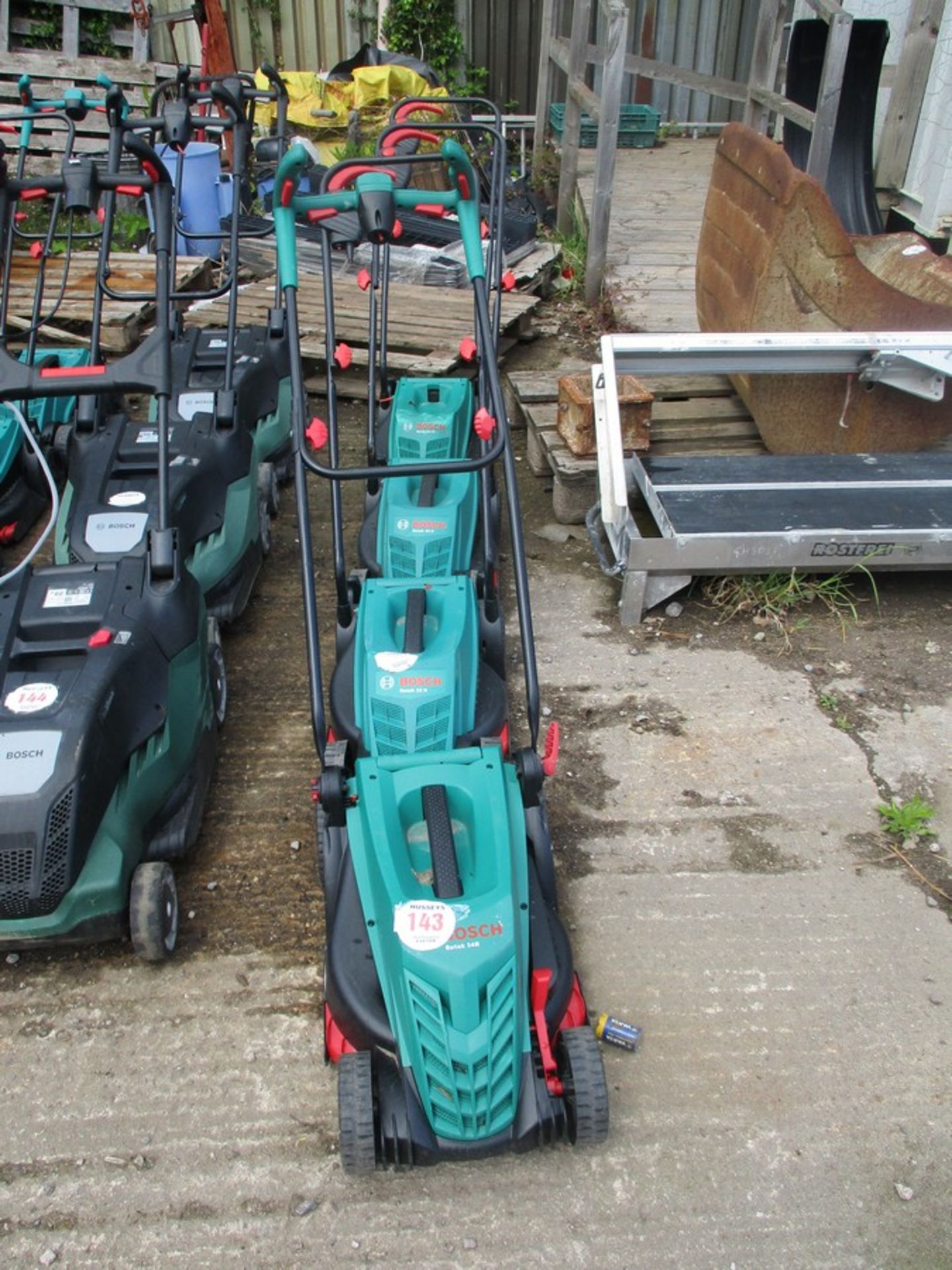 4 ELECTRIC BOSCH MOWERS