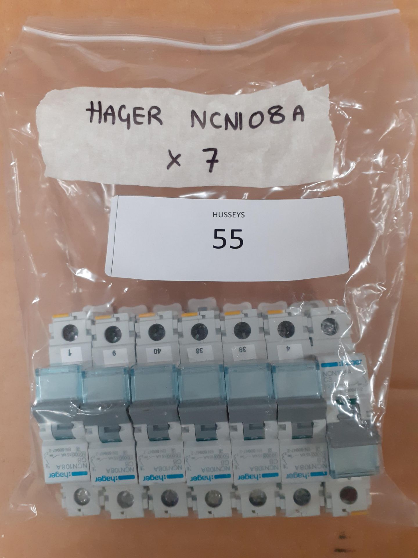 Hager NCN108A MCB (Qnty: 7)