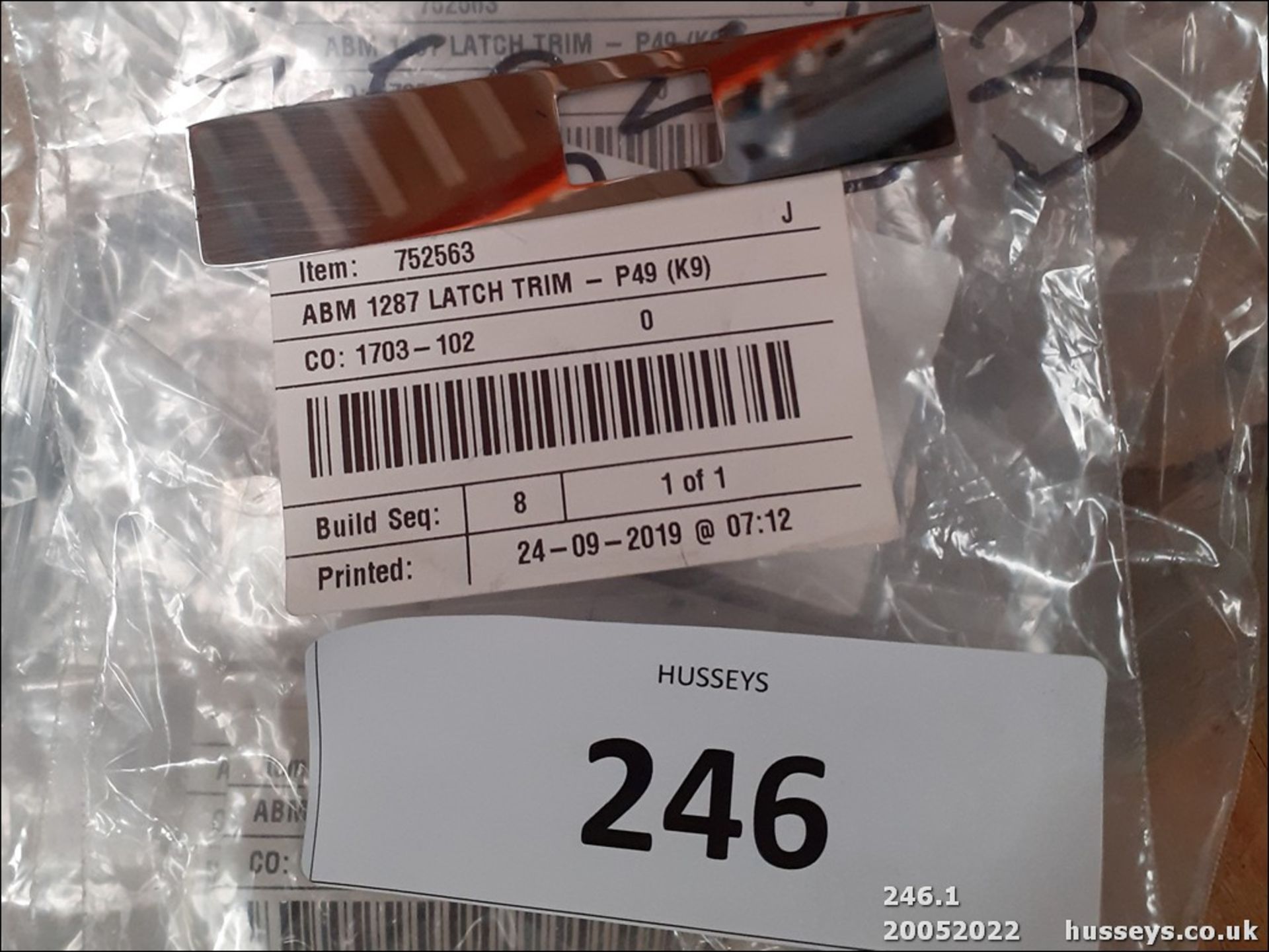 ABM 1287 LATCH TRIM - P49 (K9) (Qnty: 8) - Image 2 of 2