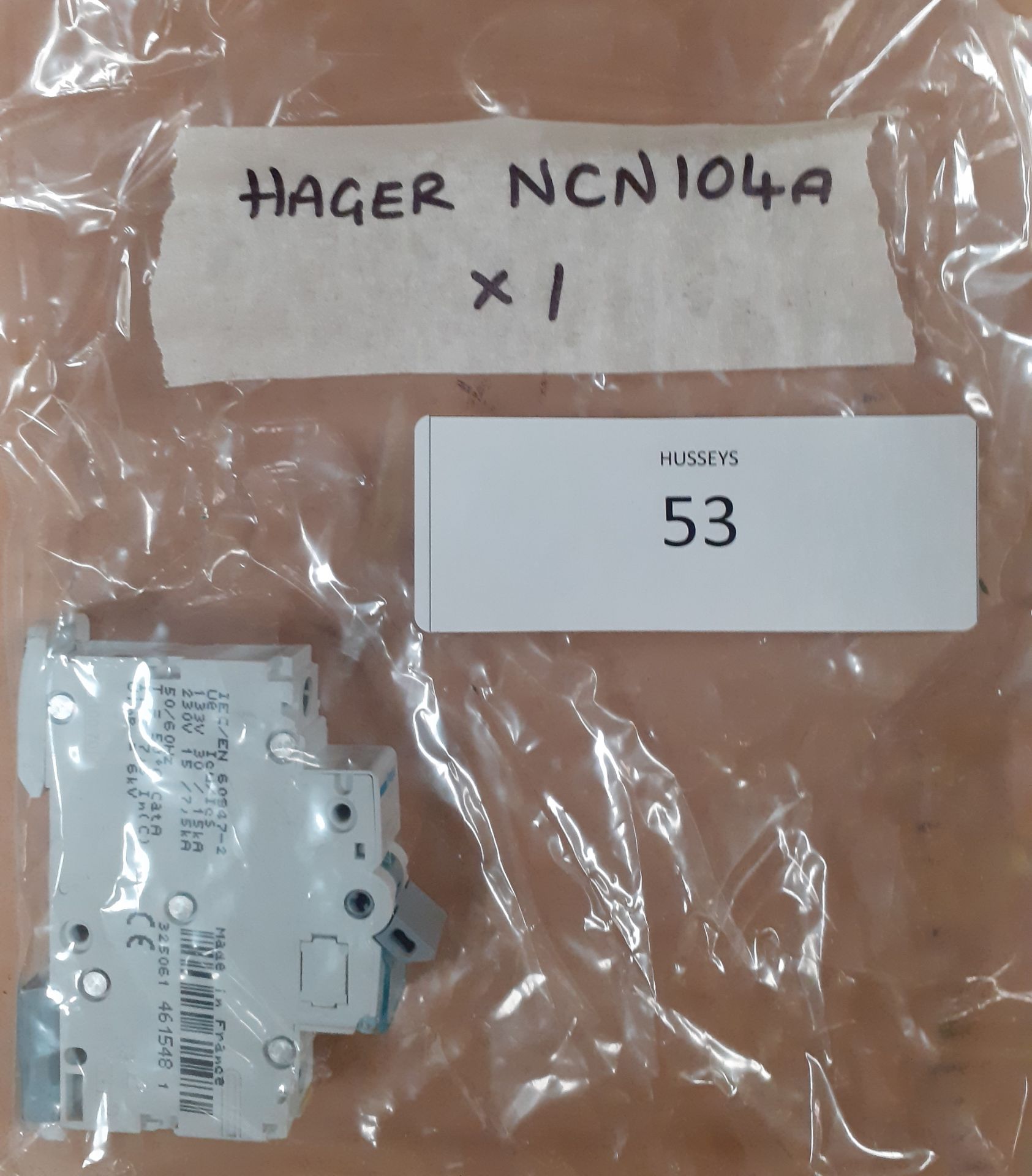 Hager NCN104A MCB (Qnty: 1)