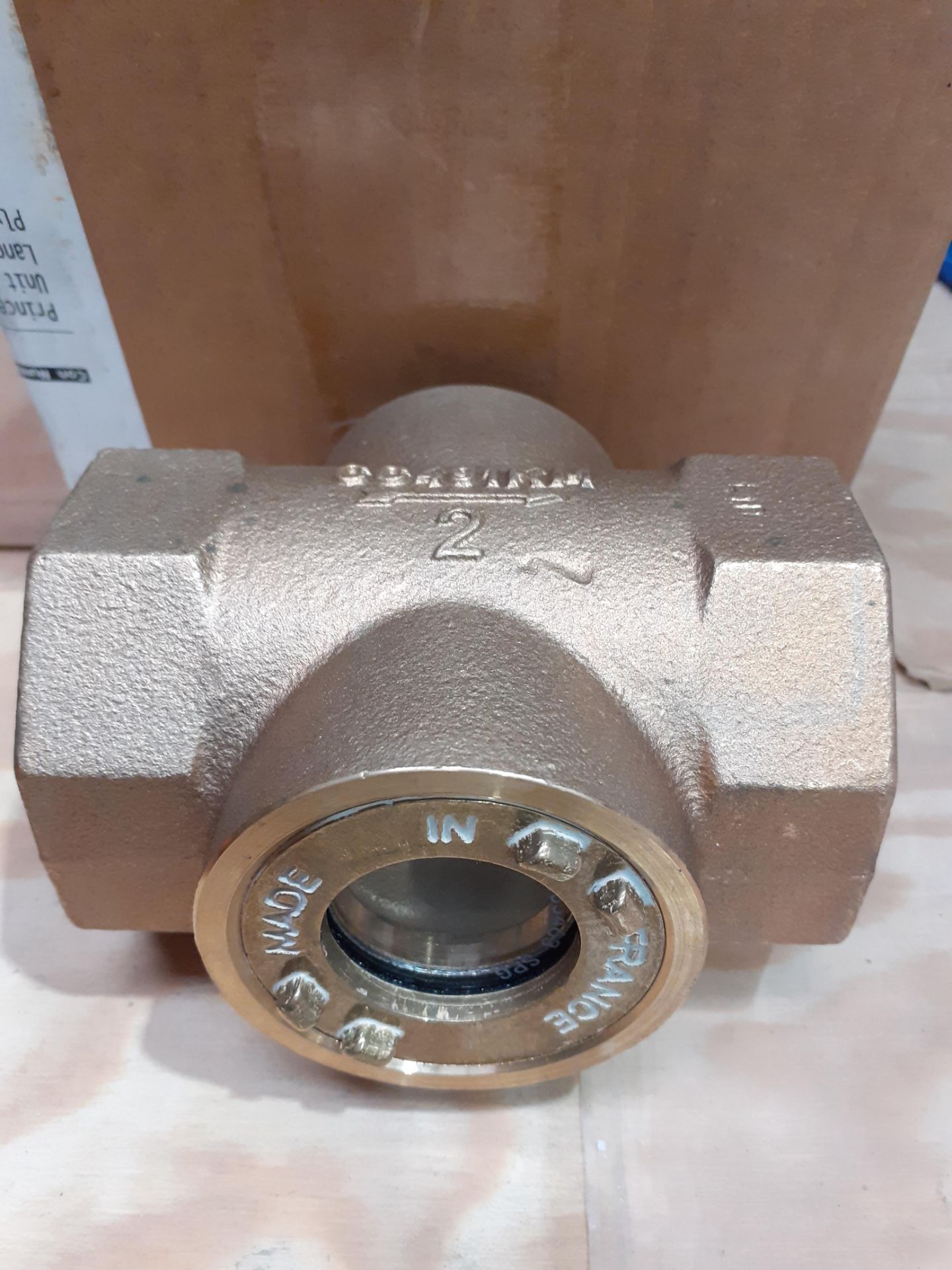 Sight gauge 2" BSP in line DN50 Bronze made by Johnson valves CC491KM (Qnty: 1) - Image 2 of 2