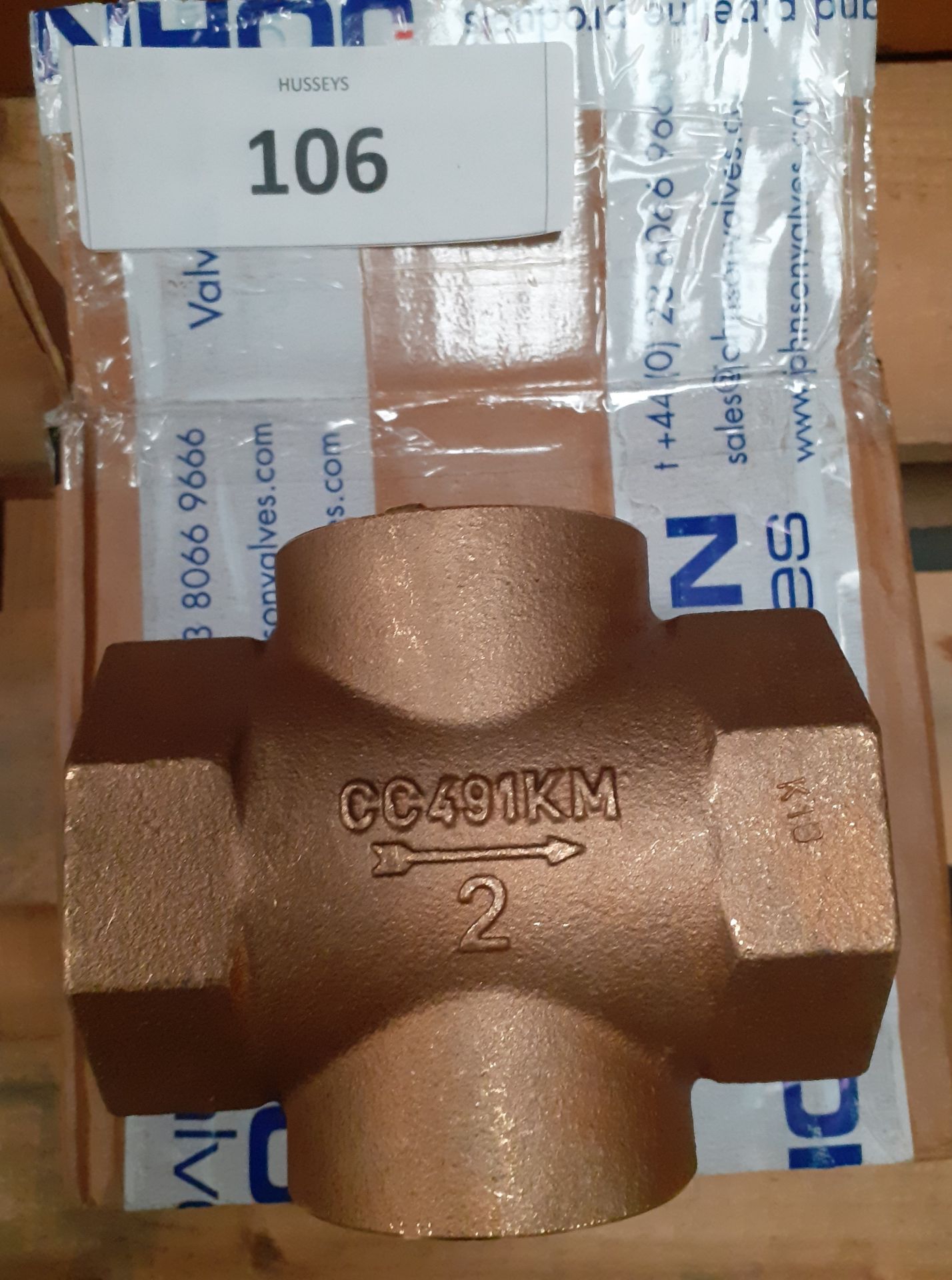 Sight gauge 2" BSP in line DN50 Bronze made by Johnson valves CC491KM (Qnty: 1 ??)