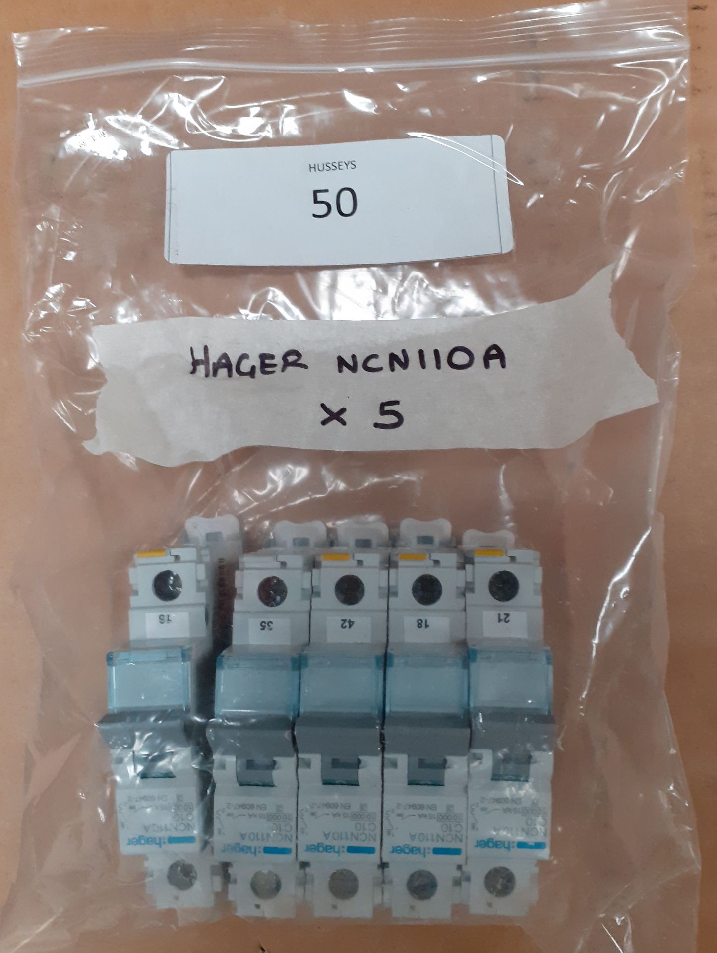 Hager NCN110A MCB (Qnty: 5)