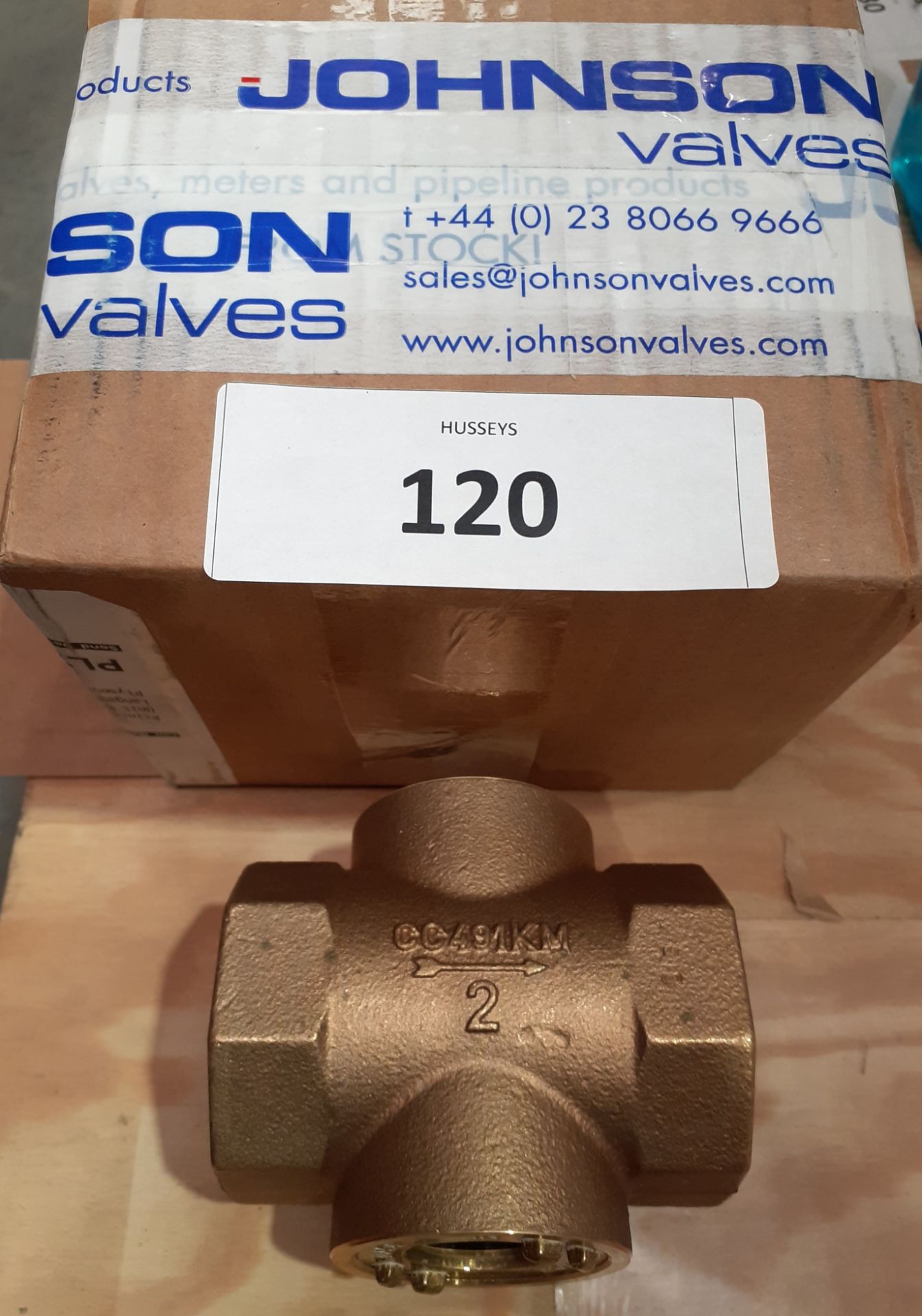 Sight gauge 2" BSP in line DN50 Bronze made by Johnson valves CC491KM (Qnty: 1)