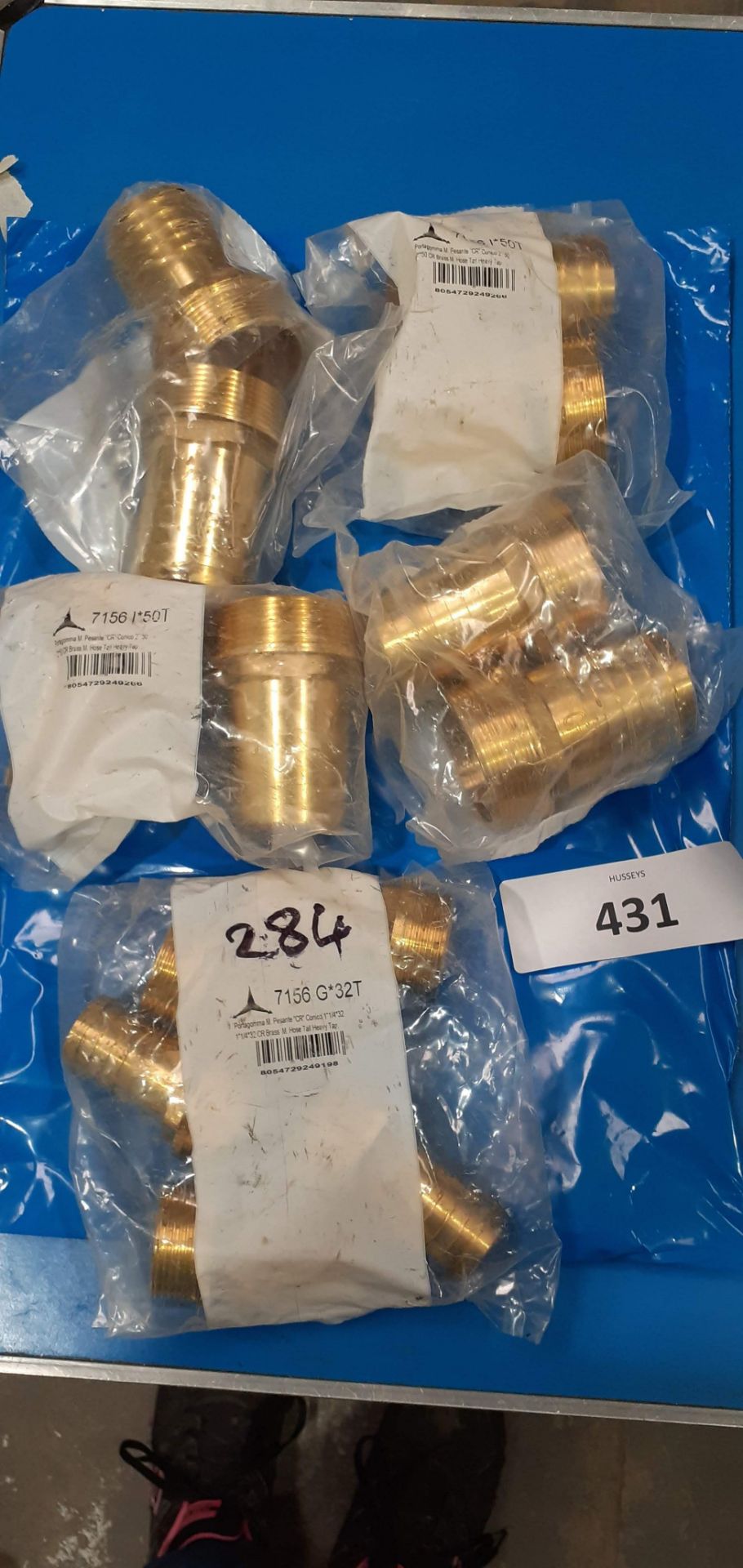 Portagomma 8 x 2" (50mm)7156*50T CR Brass M Hose Tail Heavy Tap & 5 x 7156 G*32T (Qnty: 13)