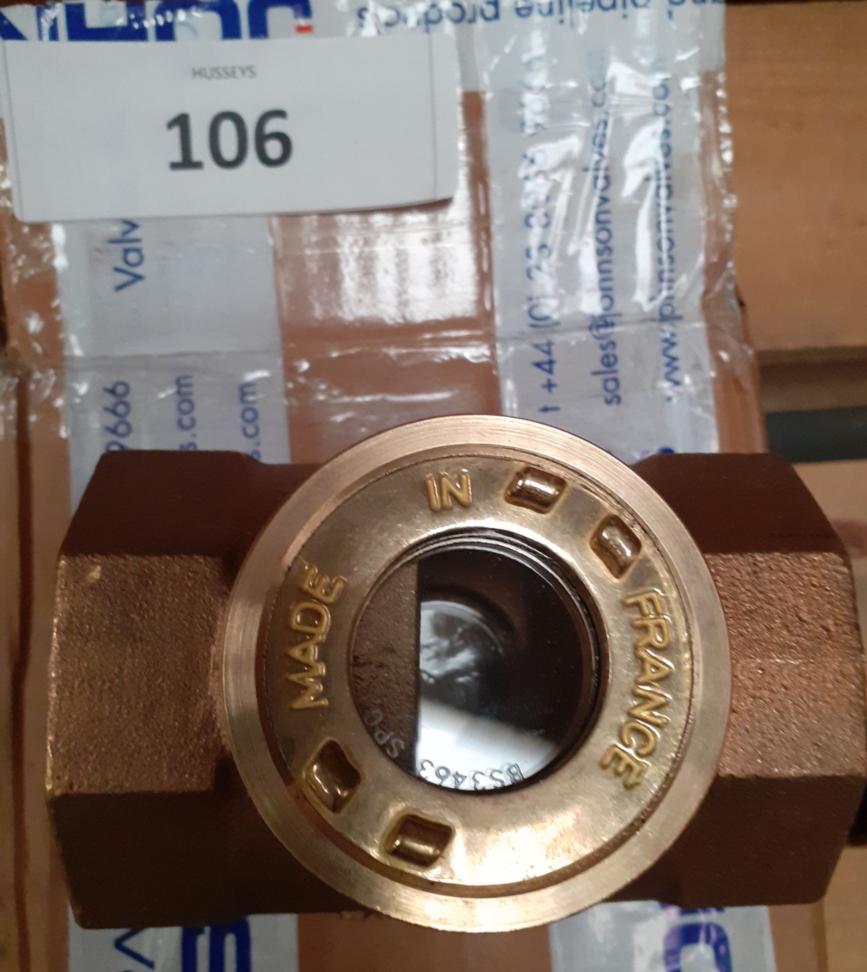 Sight gauge 2" BSP in line DN50 Bronze made by Johnson valves CC491KM (Qnty: 1 ??) - Image 2 of 3