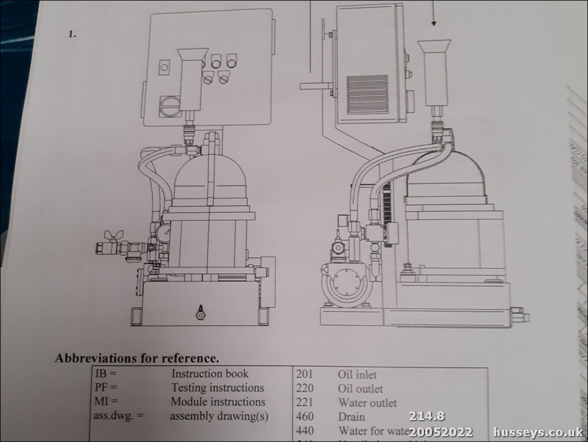 Alfa Laval Fuel Polisher Centrifuge 760L/HR MIB303 INC CERT - brand new complete from factory (Qnty: - Image 9 of 9