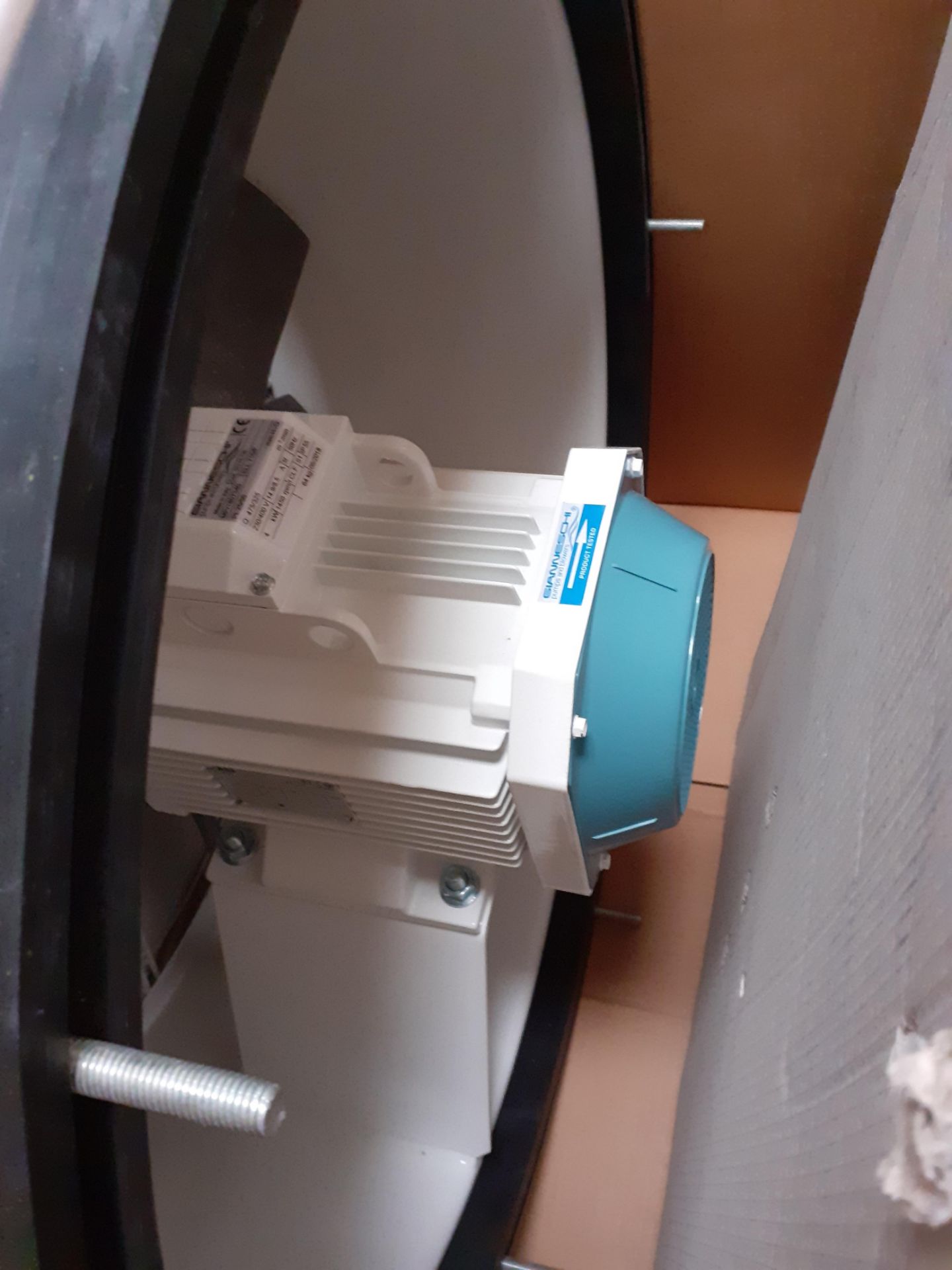 Gianneschi 230/400V 4KW 1450 RPM 64kg man.date July 2018 - machinery space air inlet fan (CW536), in - Image 7 of 8