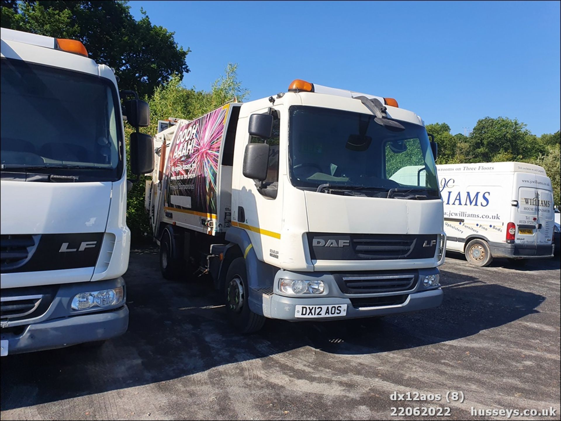 12/12 DAF TRUCKS LF REFUSE VEHICLE - 6692cc 2dr (White) - Image 9 of 18