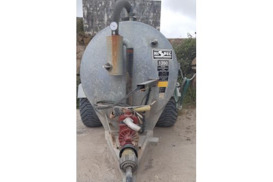 Hi-Spec 1350 Gallon Vacuum tanker with 9000ltr pump. 2013. Located : Penzance TR20 8AG - Image 2 of 4