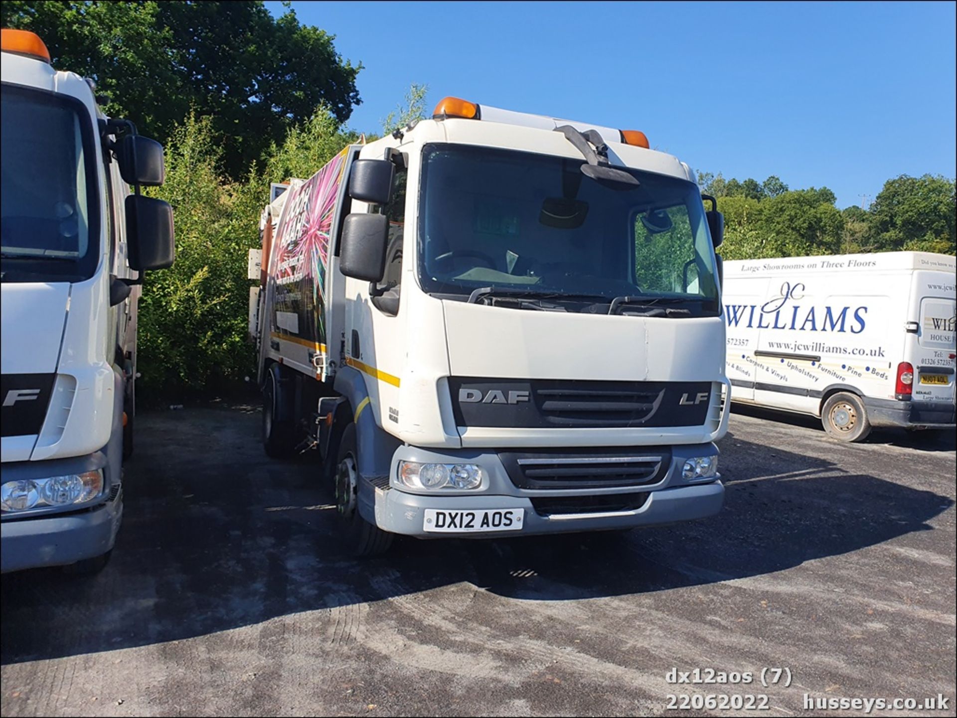 12/12 DAF TRUCKS LF REFUSE VEHICLE - 6692cc 2dr (White) - Image 8 of 18