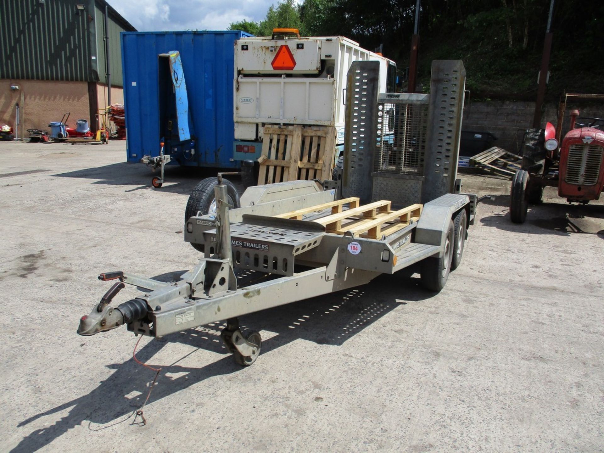 BRIAN JAMES 8X4 MINI DIGGER TRAILER