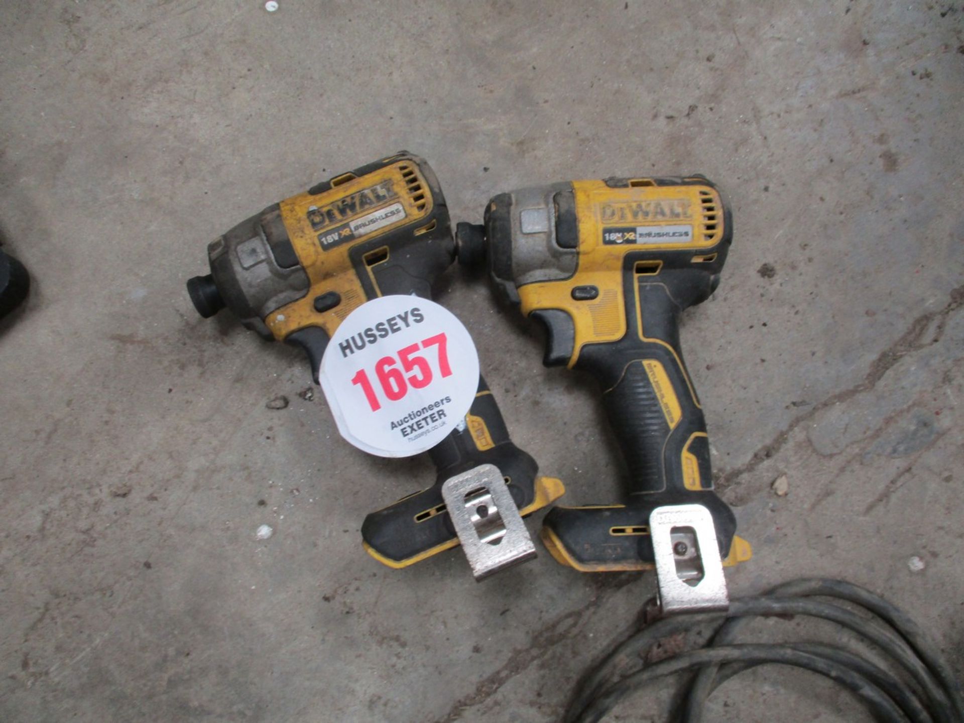 2 CORDLESS DEWALT IMPACT GUNS