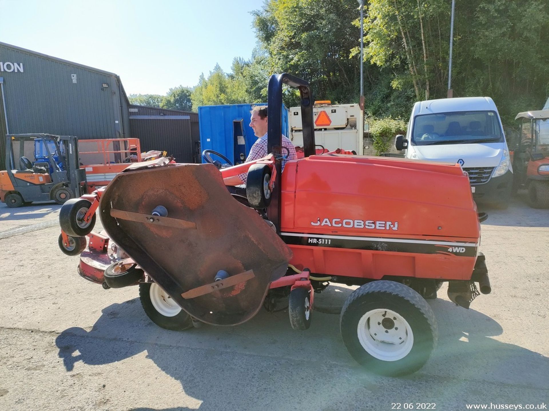 JACOBSEN HR511 4WD BATWING MOWER 4911HRS RDC - Image 3 of 7