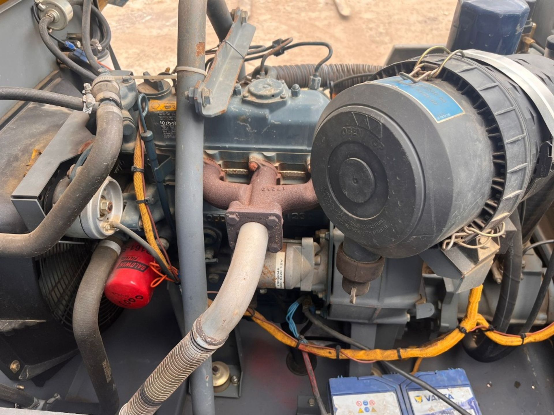 ATLAS COPCO XAS47 COMPRESSOR KUBOTA ENGINE SHOWING 947HRS RMA - Image 4 of 8