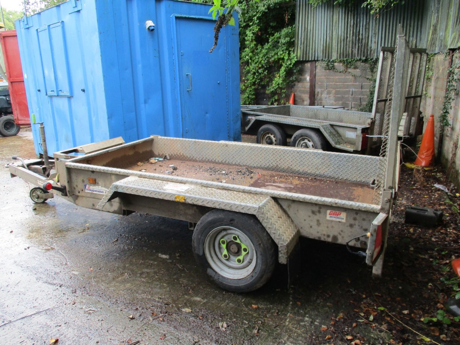 INDESPENSION 8X4 TRAILER (1 AXLE MISSING) - Image 3 of 5