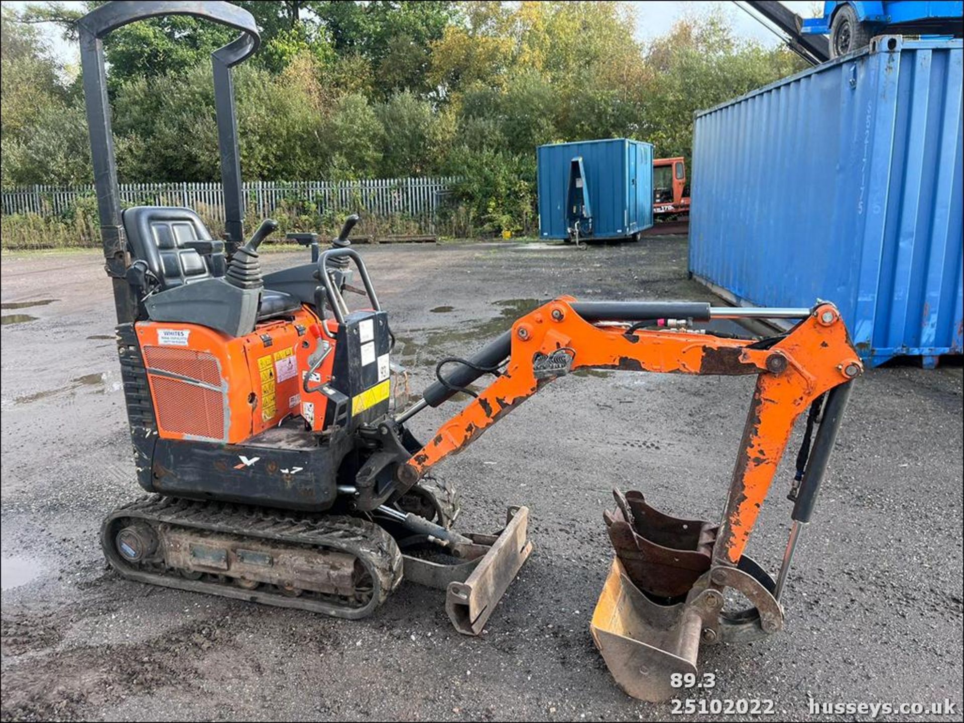 DOOSAN DX10 MICRO DIGGER 2019 C.W 2 BUCKETS 2 SPEED TRACKING EXP TRACKS 1163HRS RTD FOLDING ROLL - Image 5 of 7